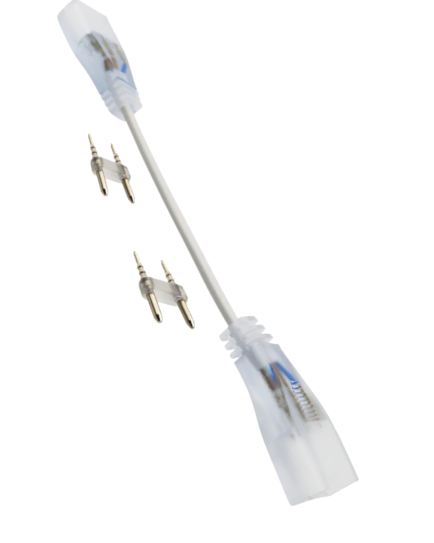 Conector con cable para Manguera LED 7mm | Cople empalme con cable para Manguera LED Neonflex
