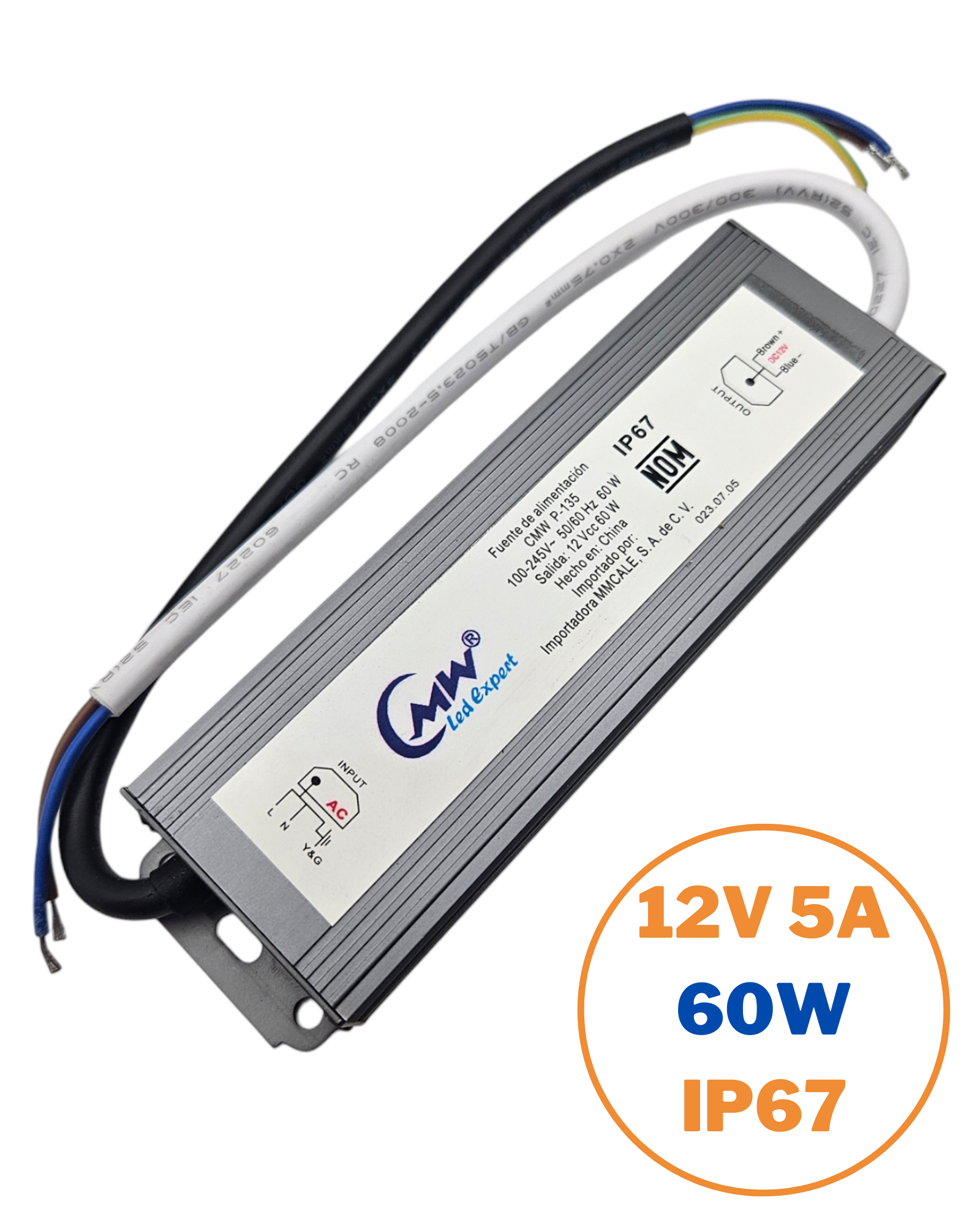 Fuente Conmutada De Alimentación 12v 5a 60w, 110/220vca