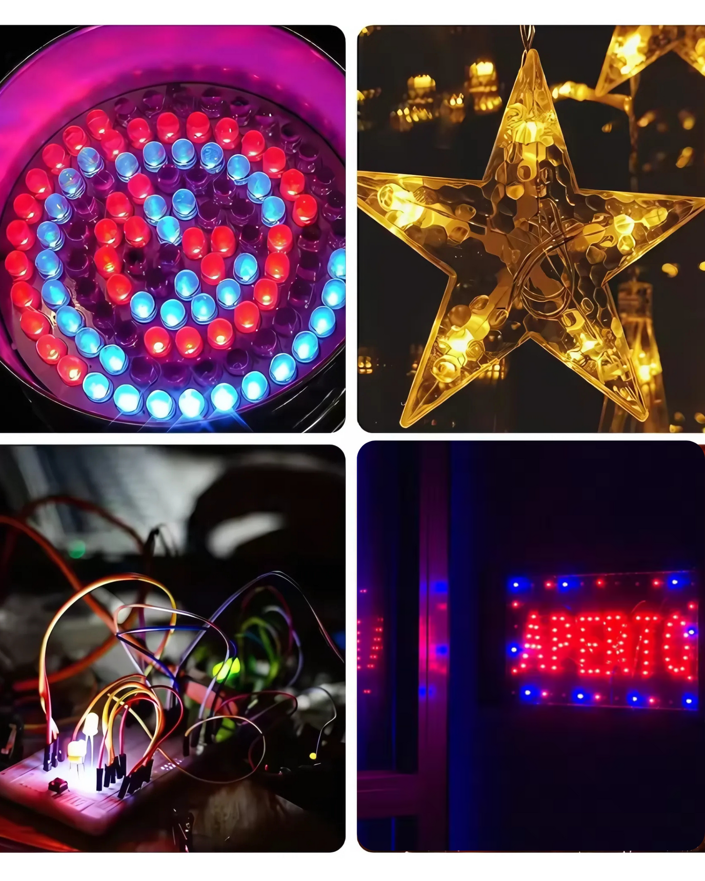 Diodo LED 10mm Camaleón RGB | LED Jumbo Destello RGB
