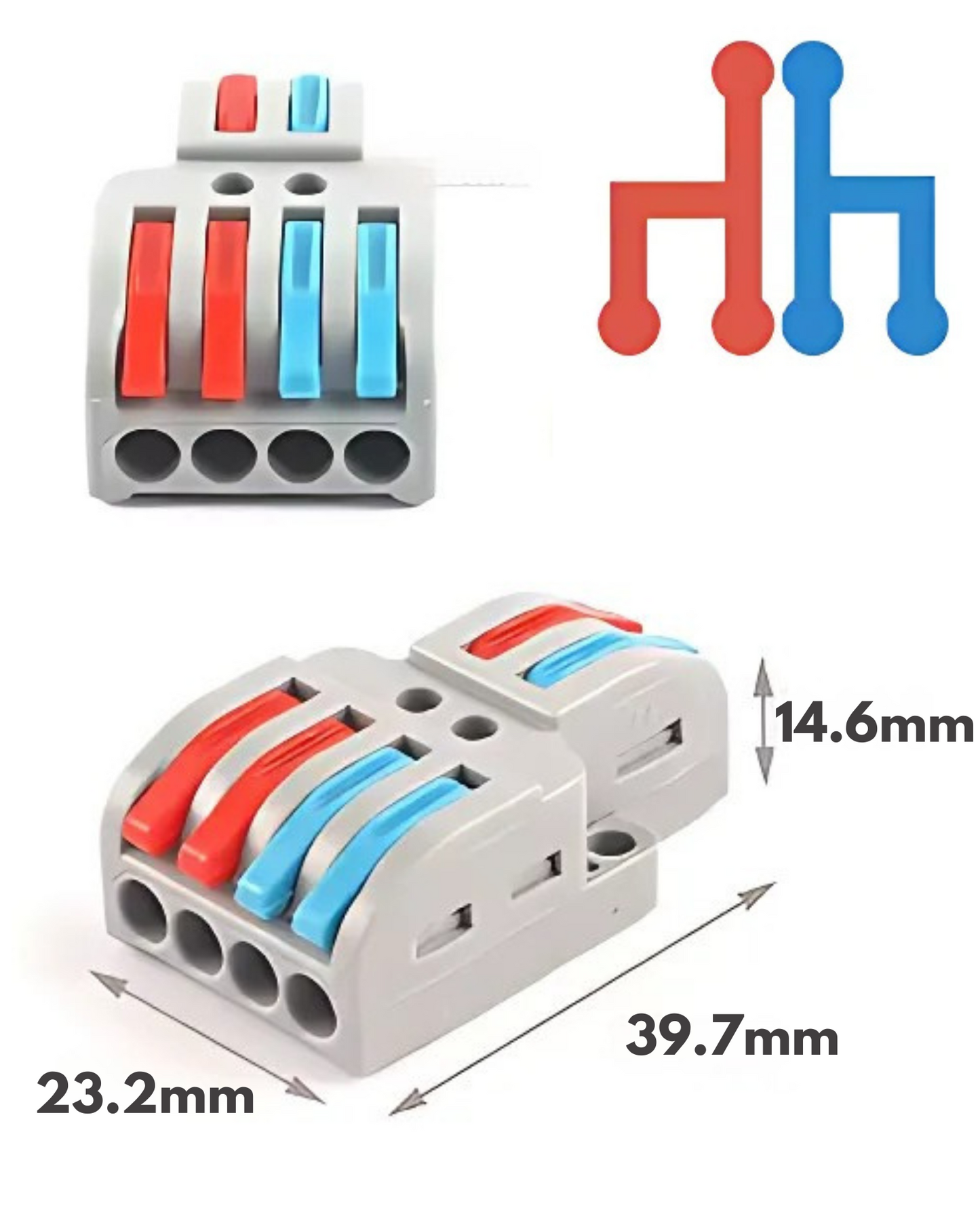 Conector eléctrico PCT de empalme rápido| Conector rápido de palanca | Diferentes modelos