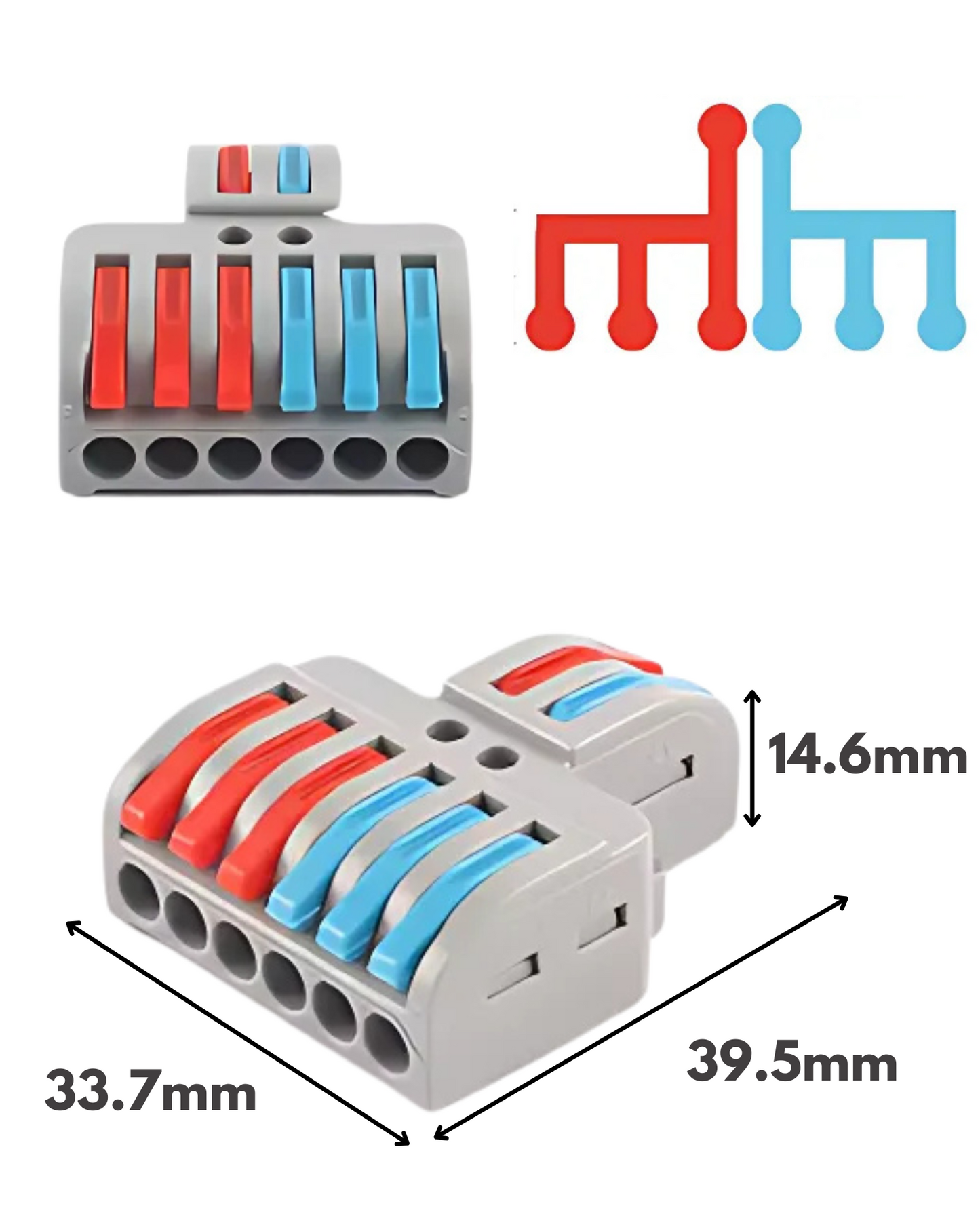 Conector eléctrico PCT de empalme rápido| Conector rápido de palanca | Diferentes modelos