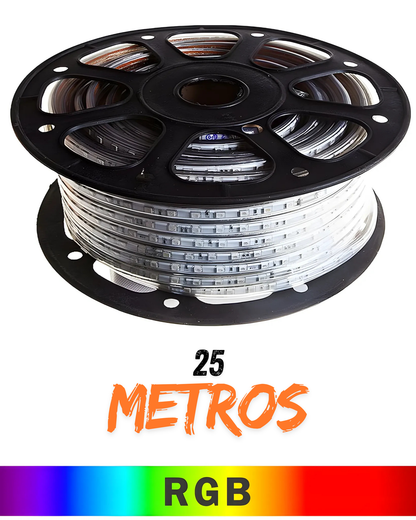 Manguera LED RGB mágica | Rollo 25 metros RGB | Diferentes cambios de colores