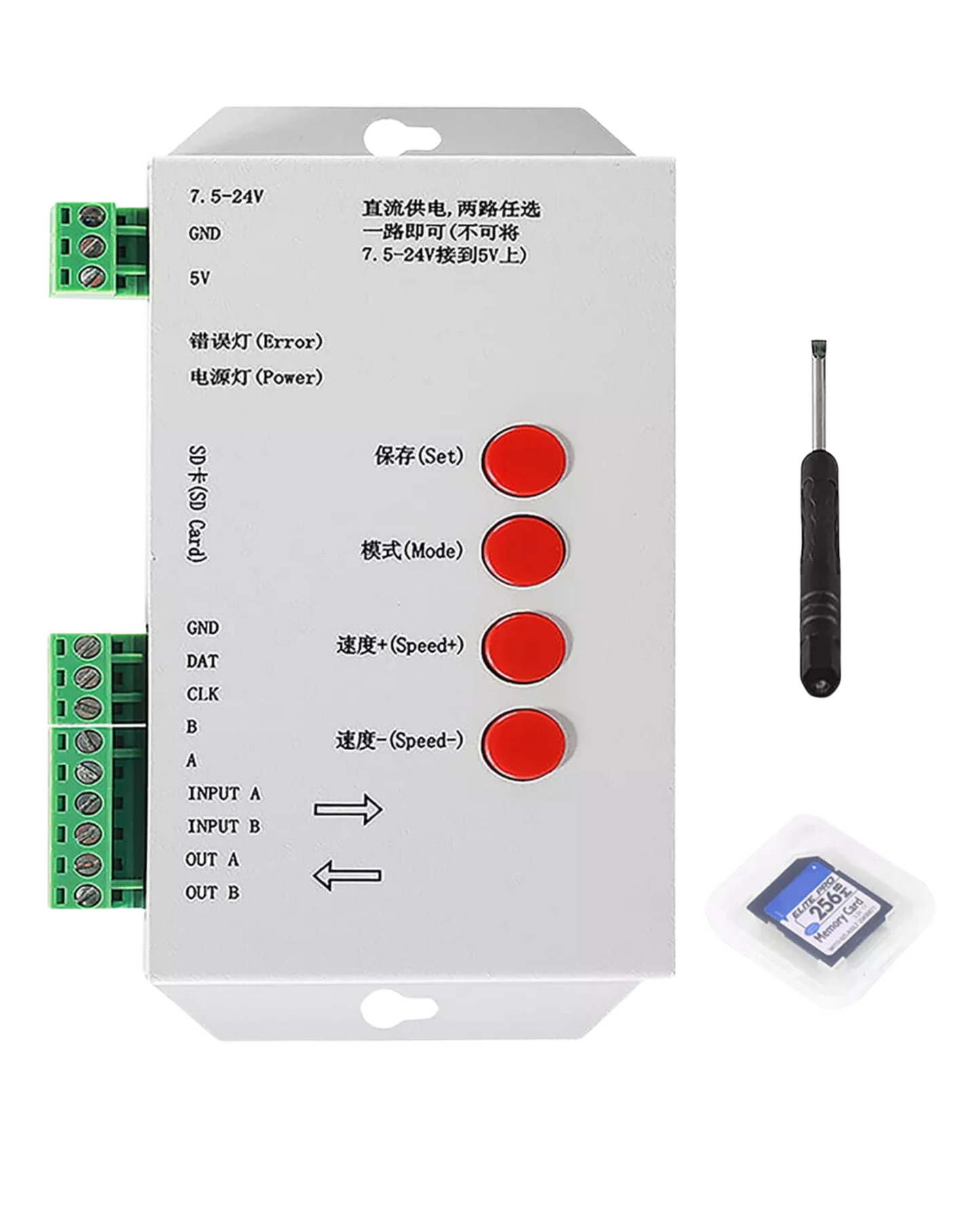 Controlador LED T-1000S | Controlador para tira LED Neopixel WS2812B WS2811