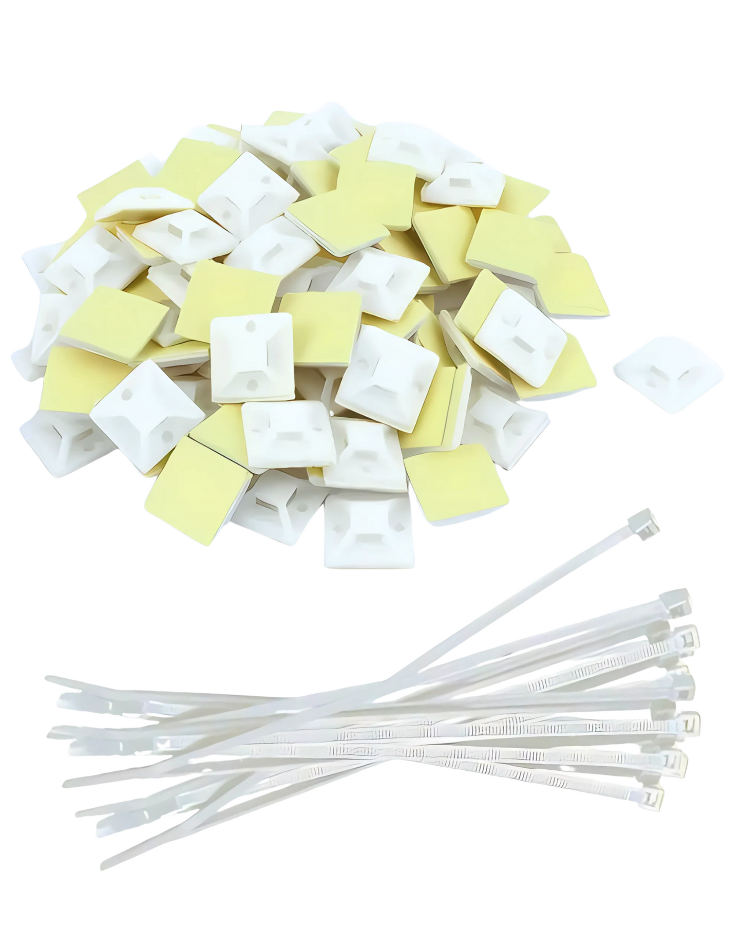 Sujeta cinchos 2cm | Soporte para cable autoadhesivo | Base para cincho de plástico