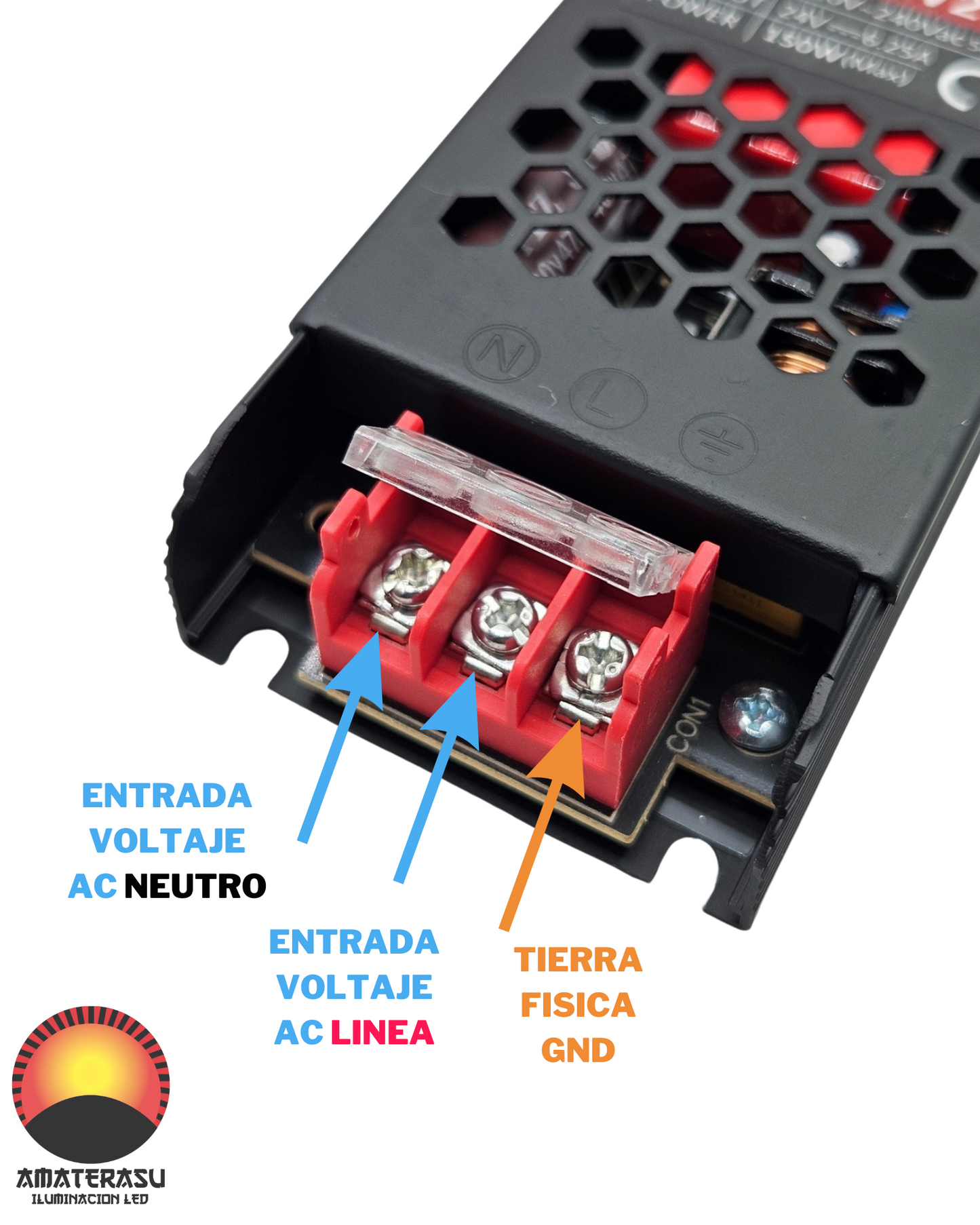 Fuente conmutada Slim 150W 24V 6.25A | Fuente de alimentación 110 VAC - 220 VAC