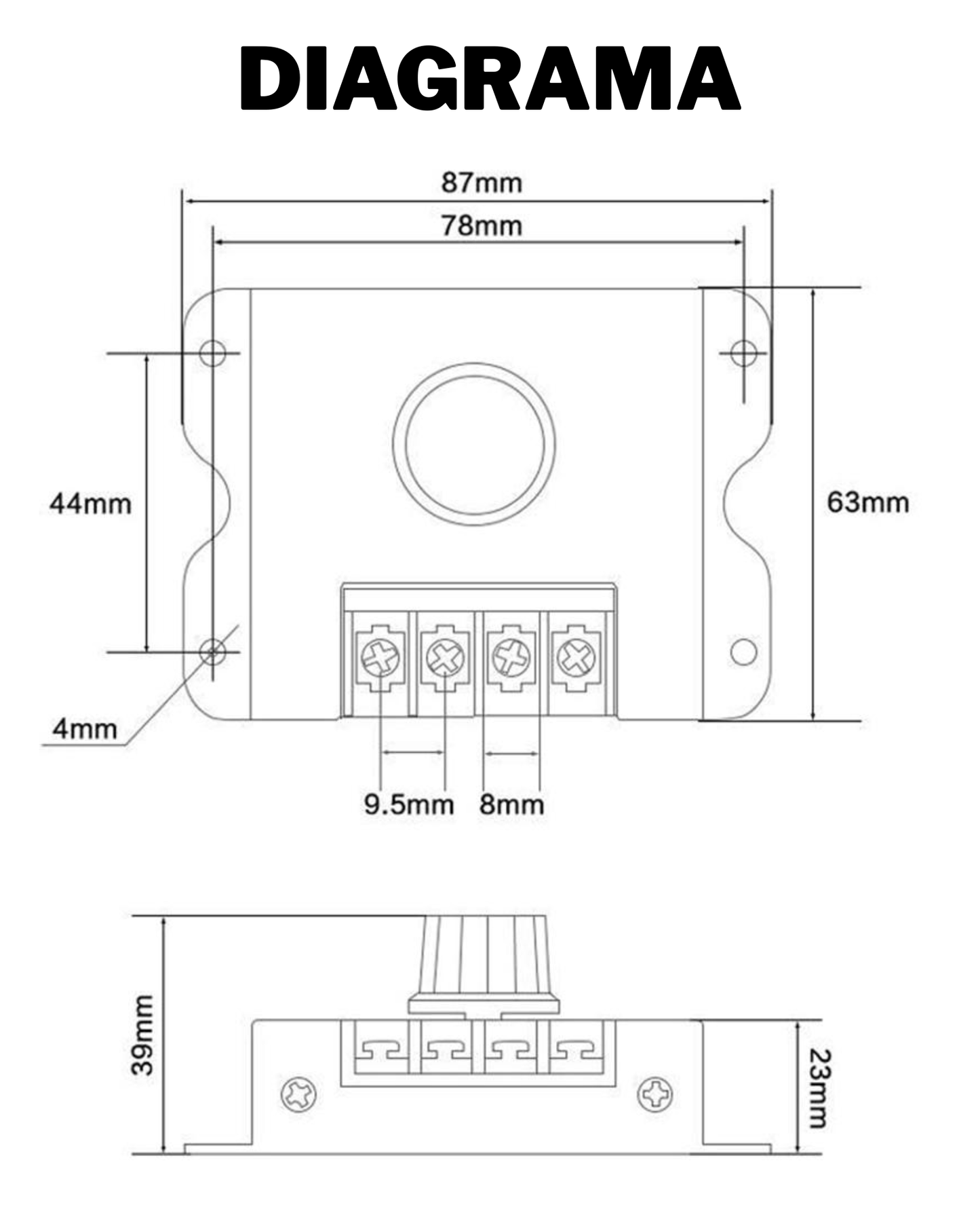 Regulador de luz LED 12V - 24V DC brillo ajustable | Dimmer para tira LED con interruptor de encendido