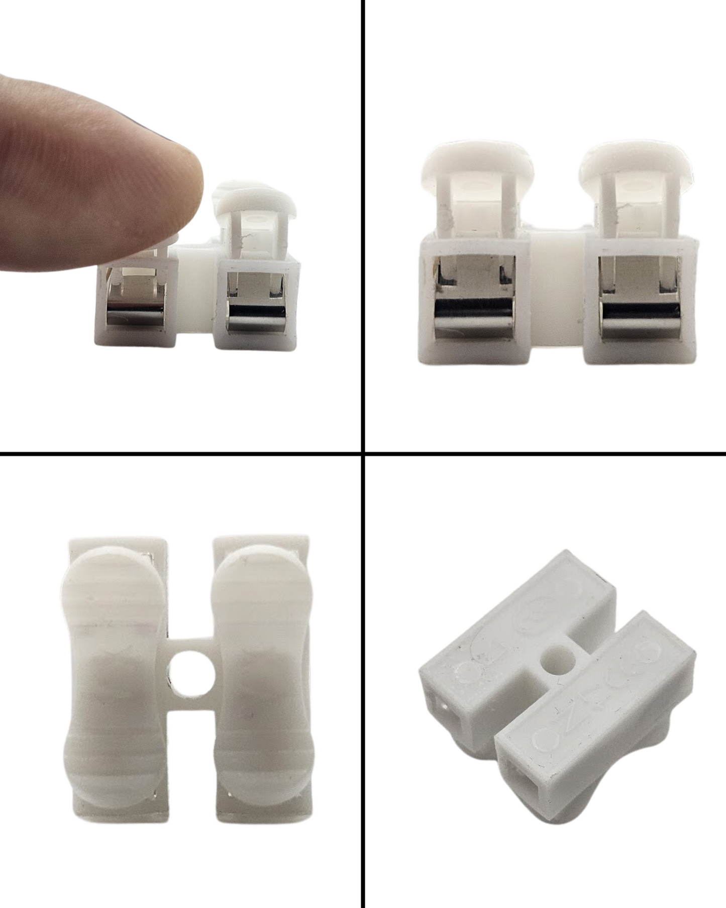 Conector rápido de empalme para tira LED | Clema de 2 terminales para conexión electrica