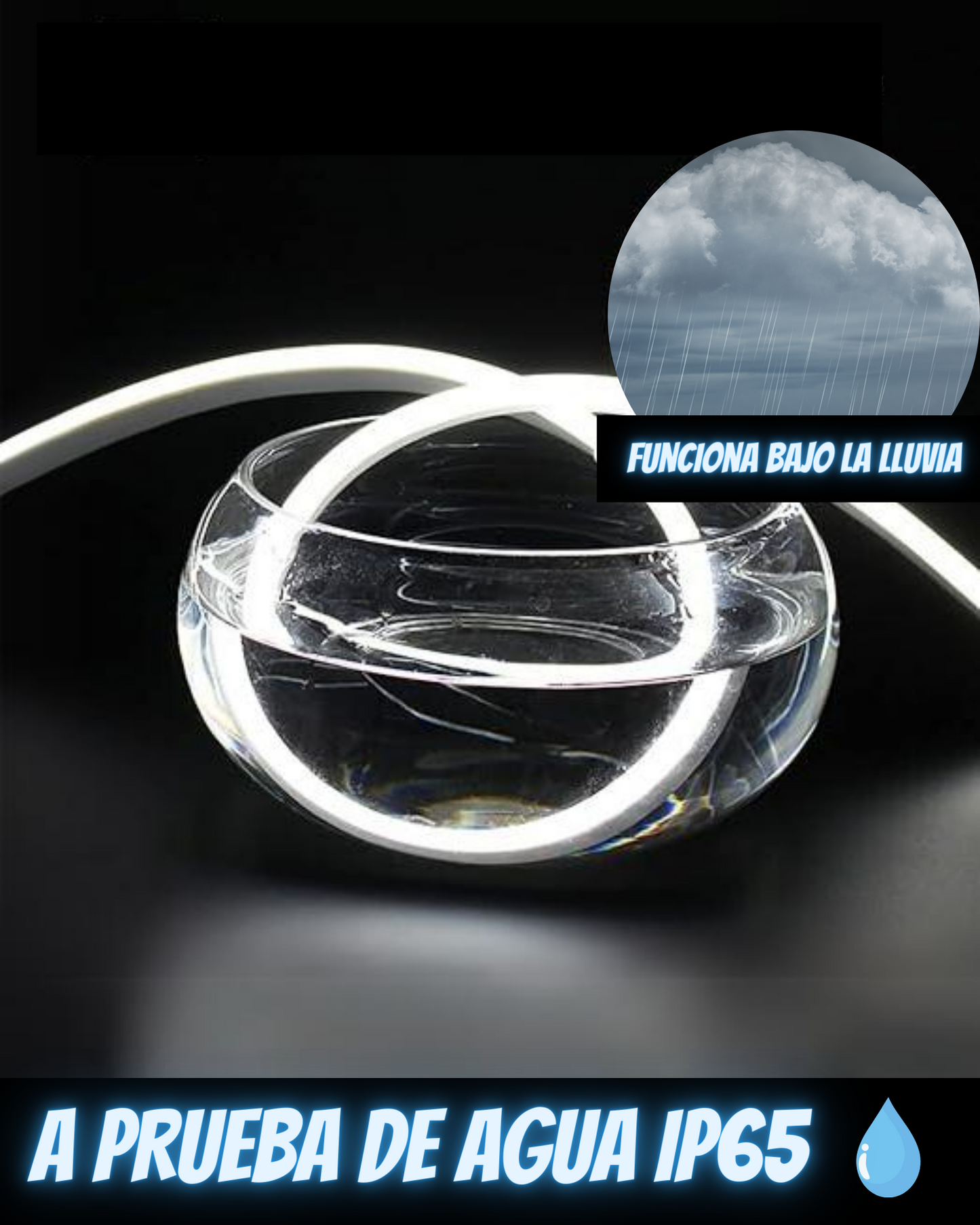 Tira LED NeonFlex exterior IP65 | Rollo 5 metros 12 volts