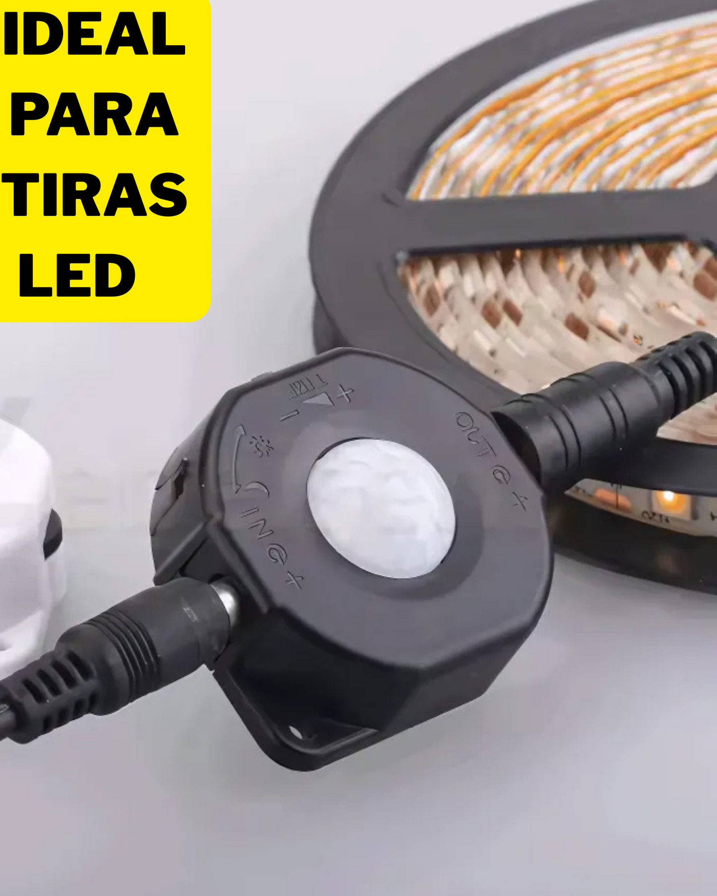 Sensor de movimiento para tiras LED | Detector movimiento para iluminación LED
