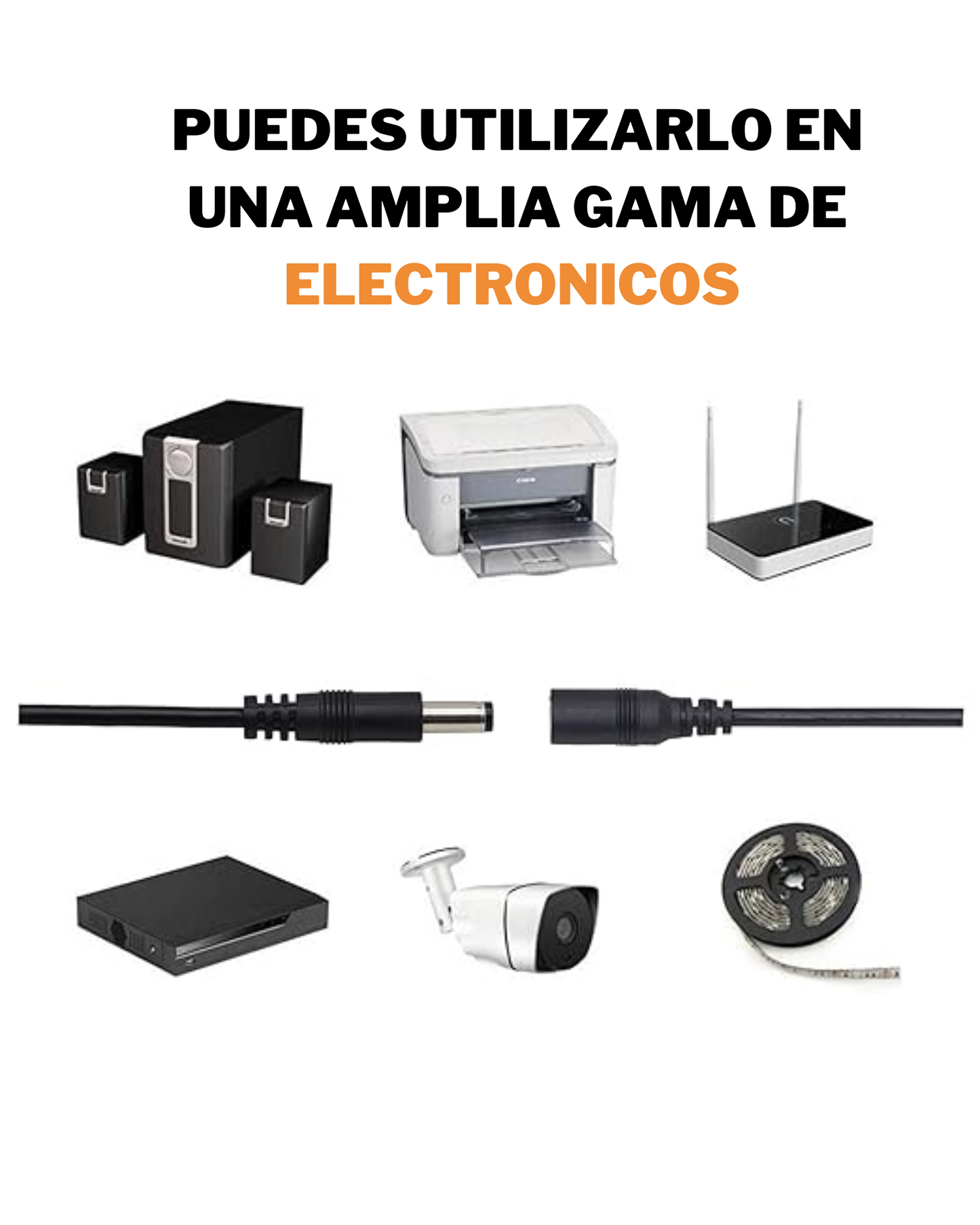 Apagador para tira de LED | Switch botón en línea para letreros led | Conector 2.1mm