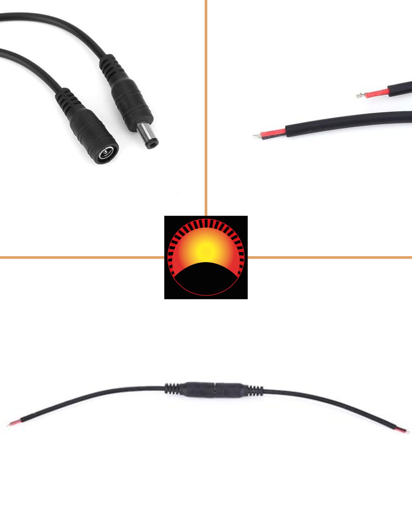 Conector de corriente 2.1mm soldable | Plug de alimentación 2.1mm | Jack 2.1mm de alimentación