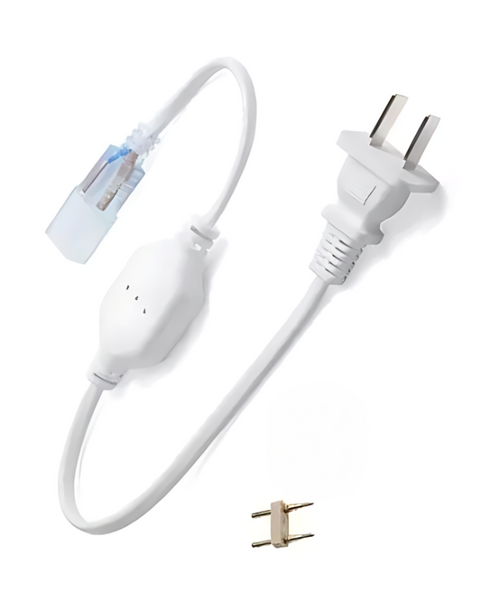 Conector para manguera LED 110V AC | Adaptador de corriente para tira LED Neón
