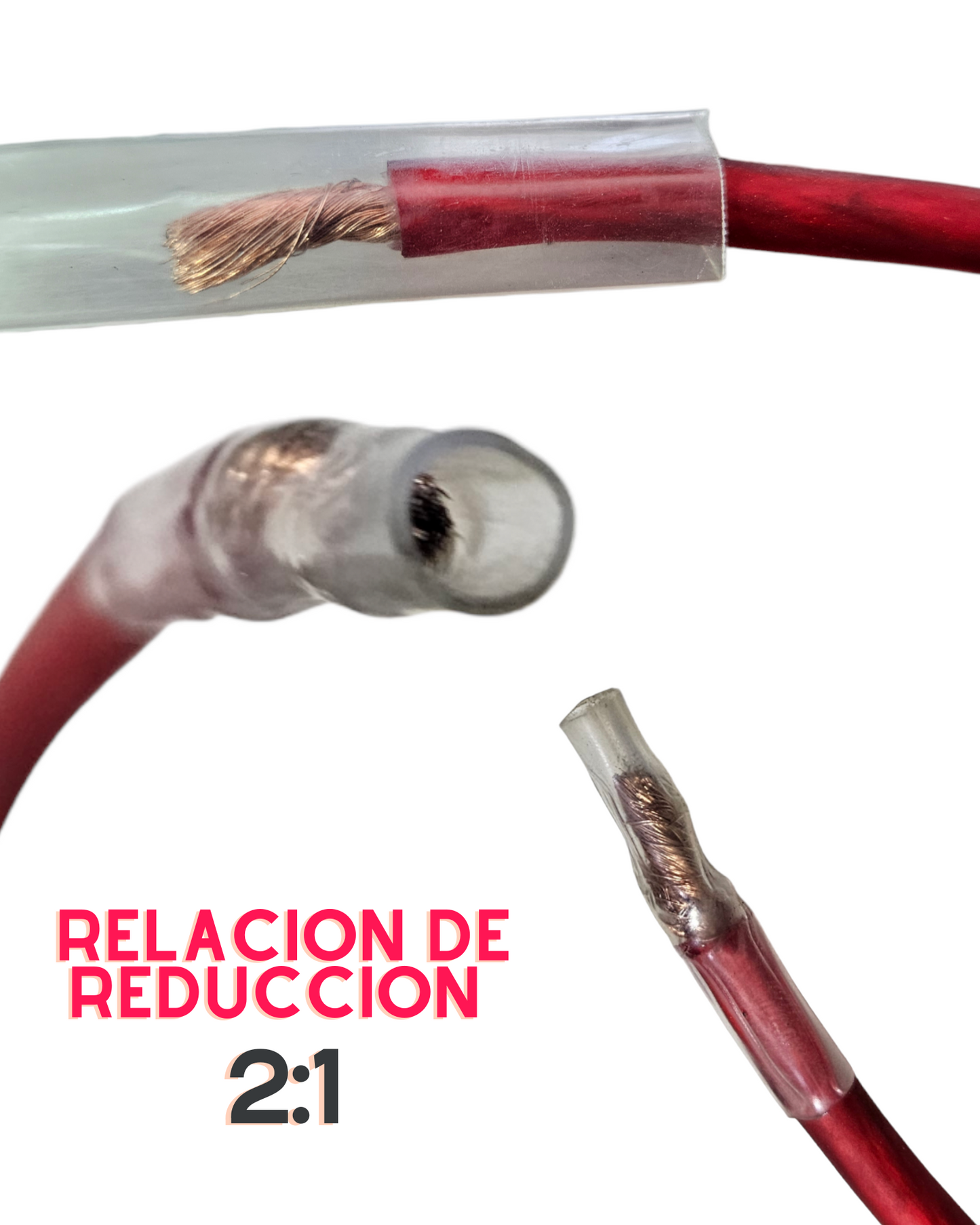 Tubo aislante eléctrico termocontractil 1/4" transparente | Manguera termocontraible | Aislante eléctrico encogible al calor