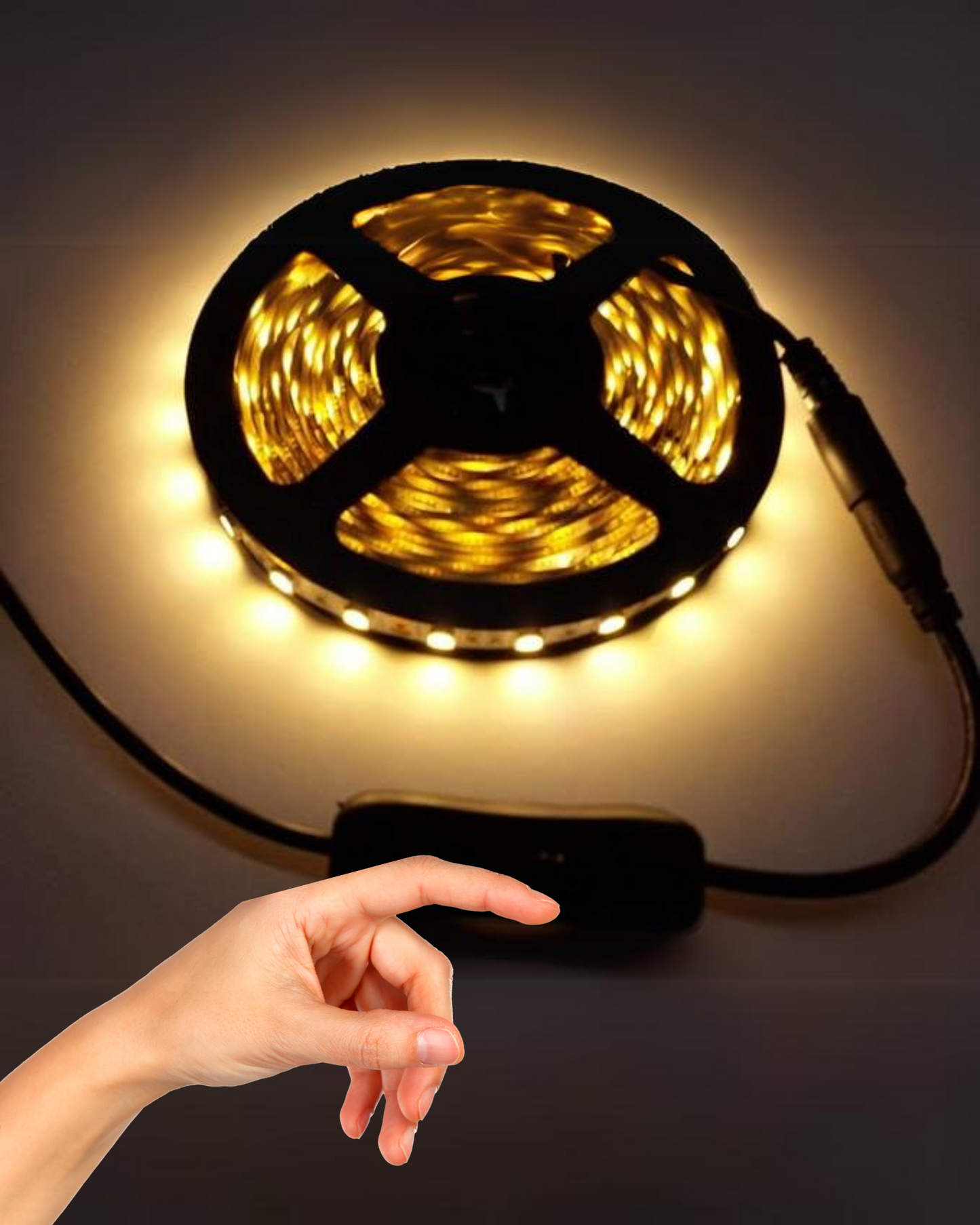 Apagador para tira de LED | Switch botón en línea para letreros led | Conector 2.1mm