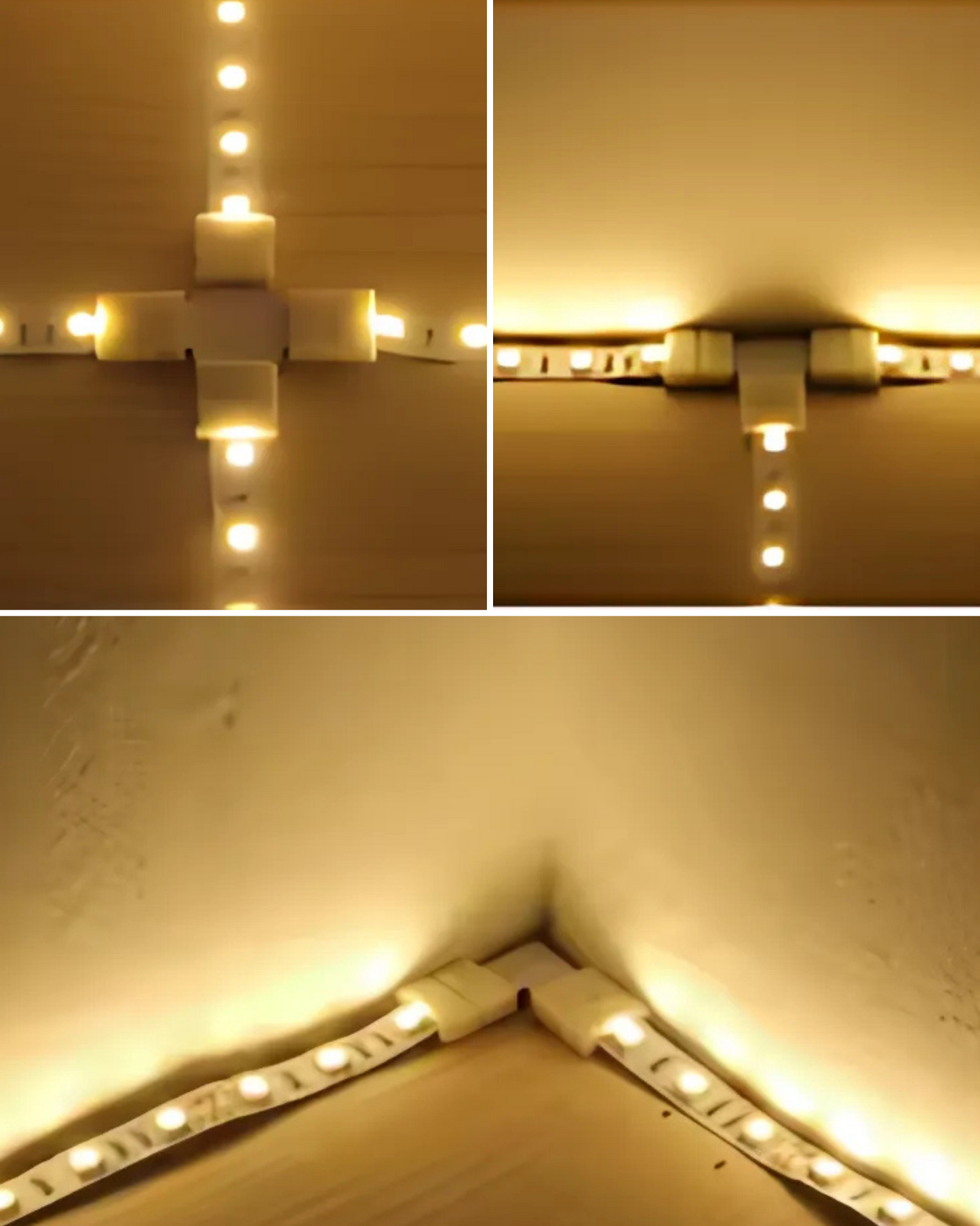 Cople X tira de LED de un solo color 5050 | Unión tipo X T L | Empalme tira de LED