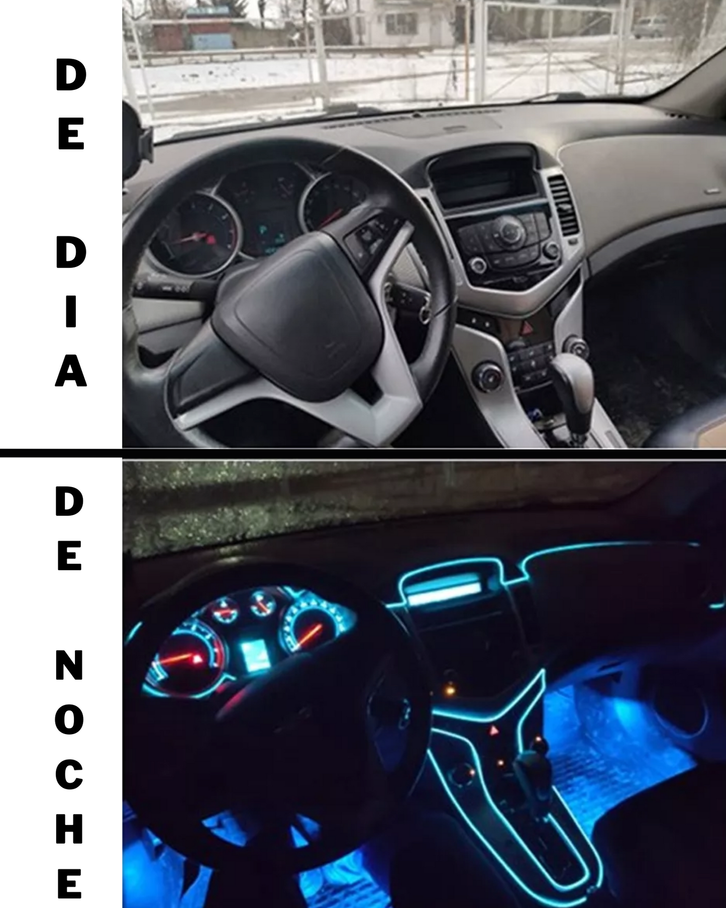 Hilo neón 3 metros 12V para coche | Hilo luminoso tipo neón decorativo | Próximamente descontinuado