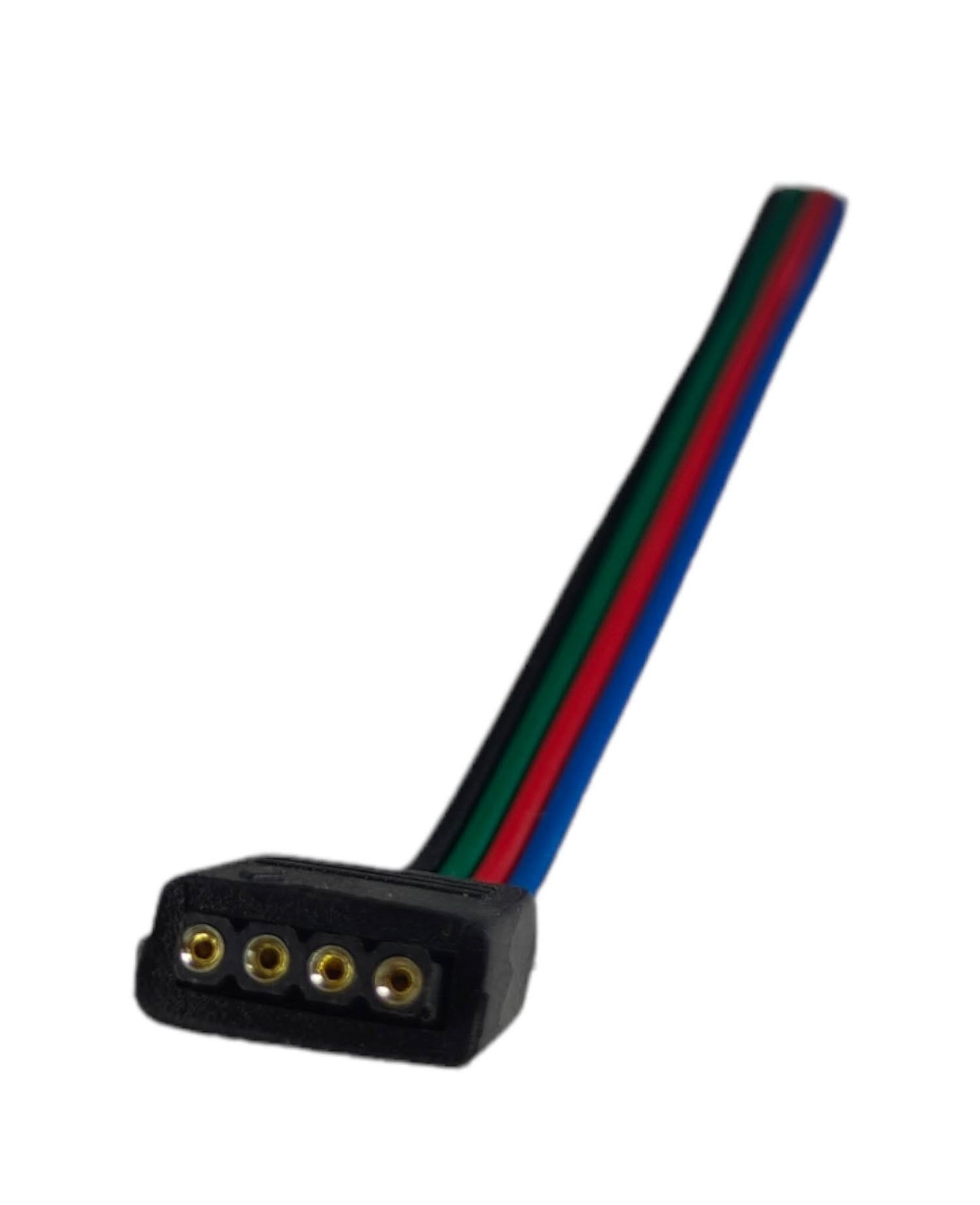 Conector para tira de LED RGB multicolor | Cable conector macho - hembra RGB 4 cables