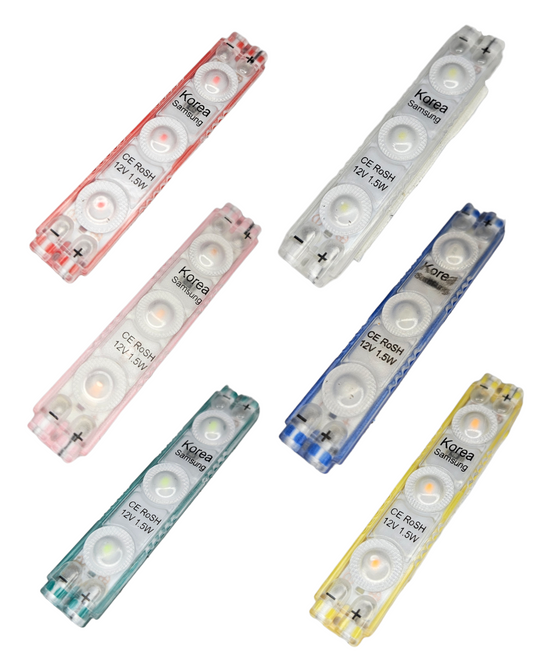 Modulo LED 6313 2835 3 Blacklight | Modulo LED 3 focos 12v | Proximamente descontinuado