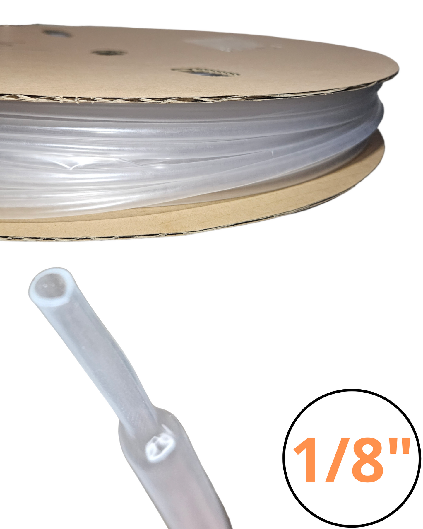 Tubo aislante termocontractil thermofit 1/8" Transparente | Termo encogido Termofit