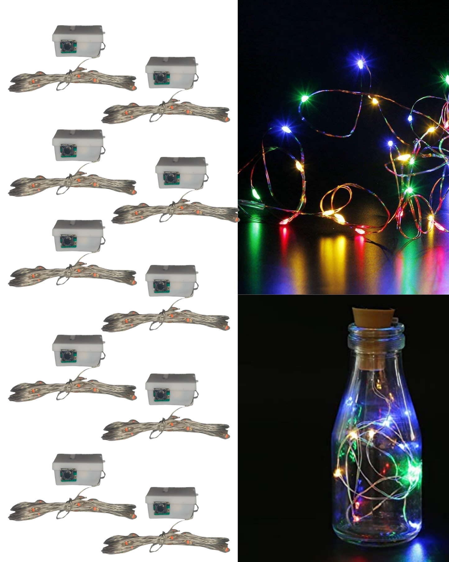Serie LED decorativa 2 metros | Pastilla de 20 LEDS tipo arroz