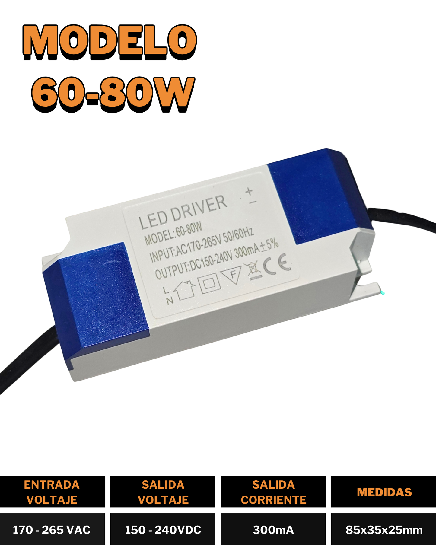 Balastra driver para lampara LED | Transformador para luminaria LED de techo