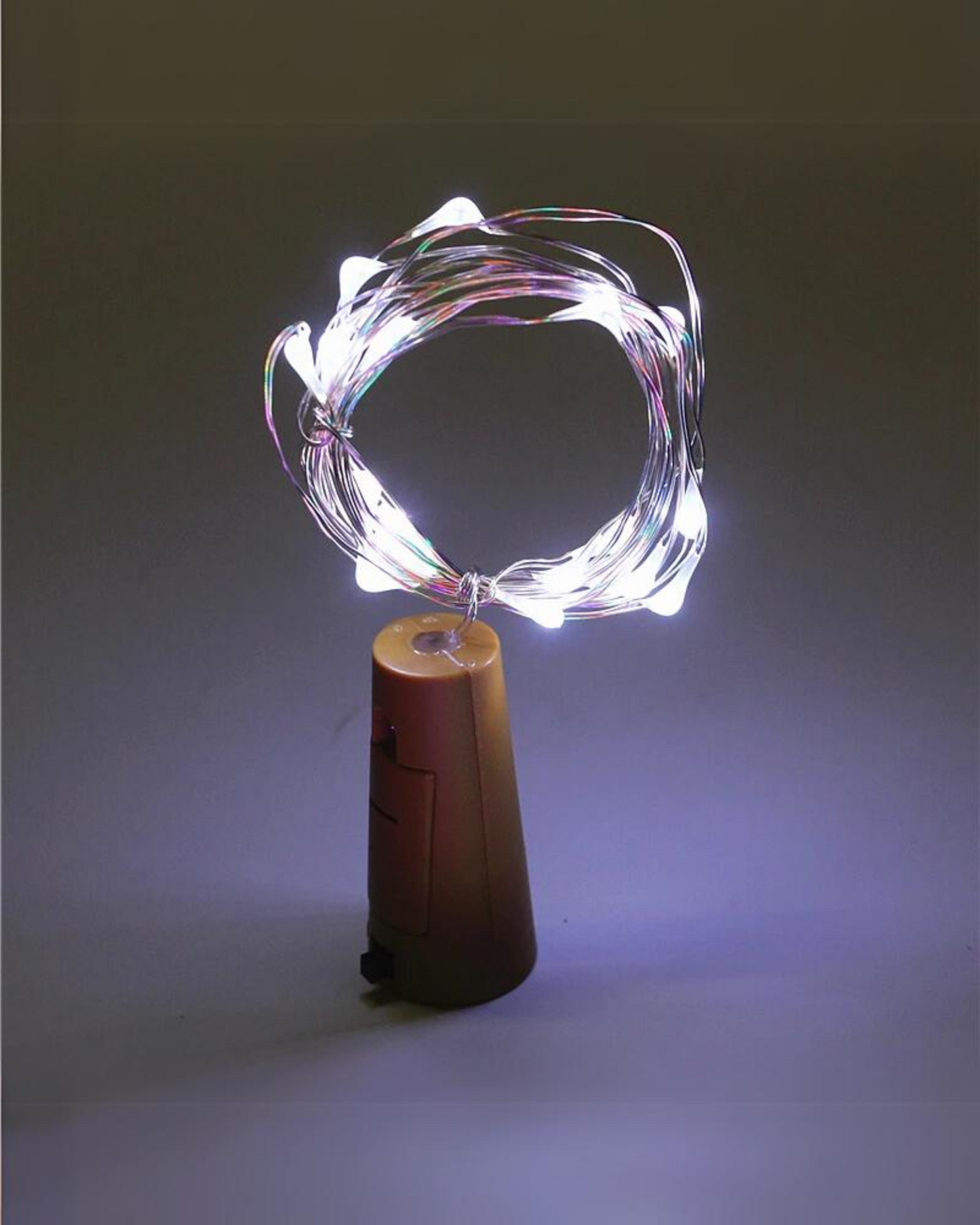 Corcho LED de decoración para Botellas | Guirnalda tipo corcho 2 metros