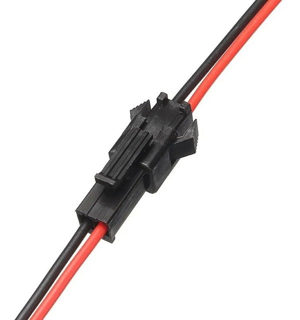 Arnés Conector 2 Pines Tira LED Macho - Hembra Universal JST | Conector rápido JST 2.54 para Tira de LED 2 cables