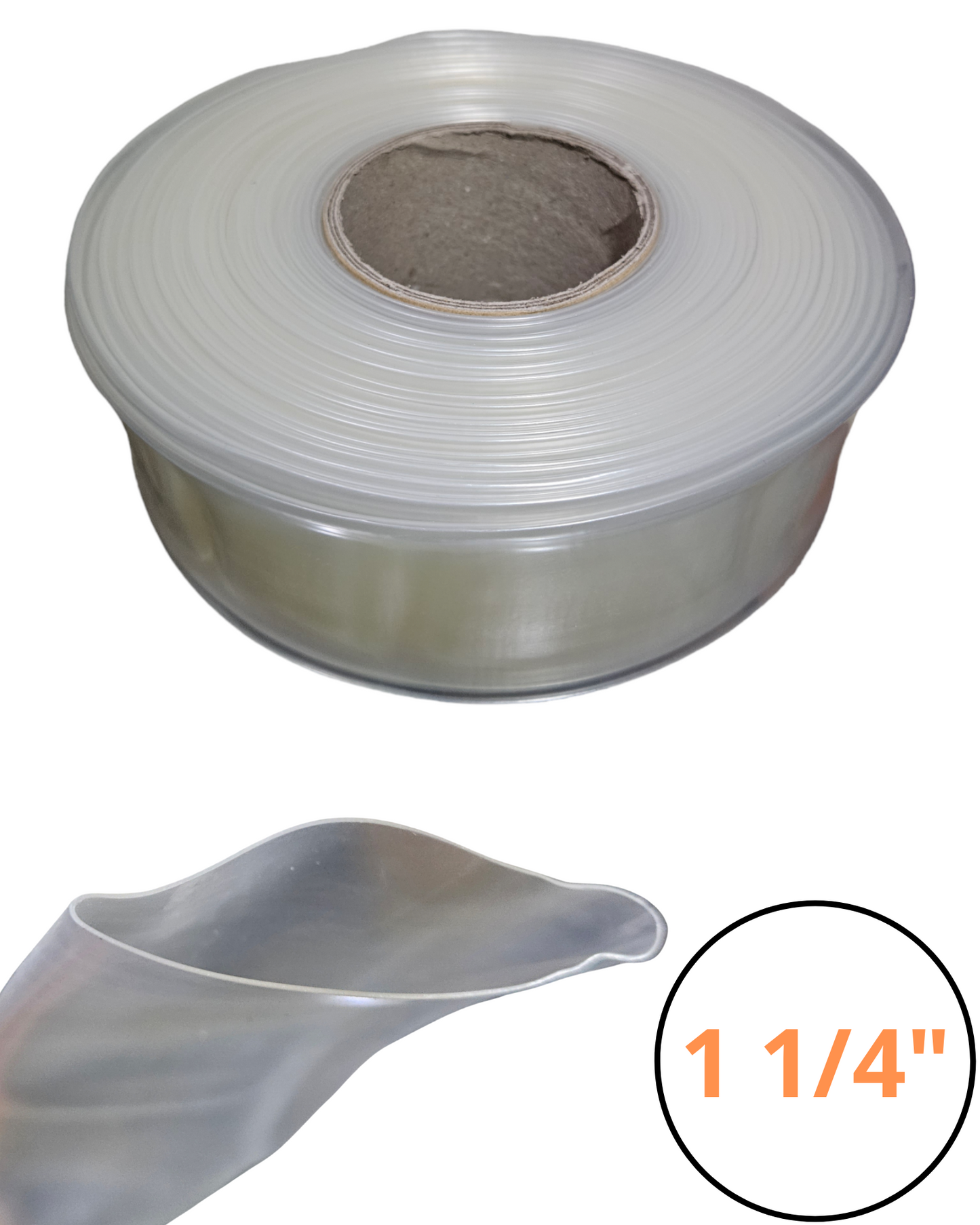 Tubo aislante termo contráctil thermofit 1 1/4" transparente | Termo encogido termofit