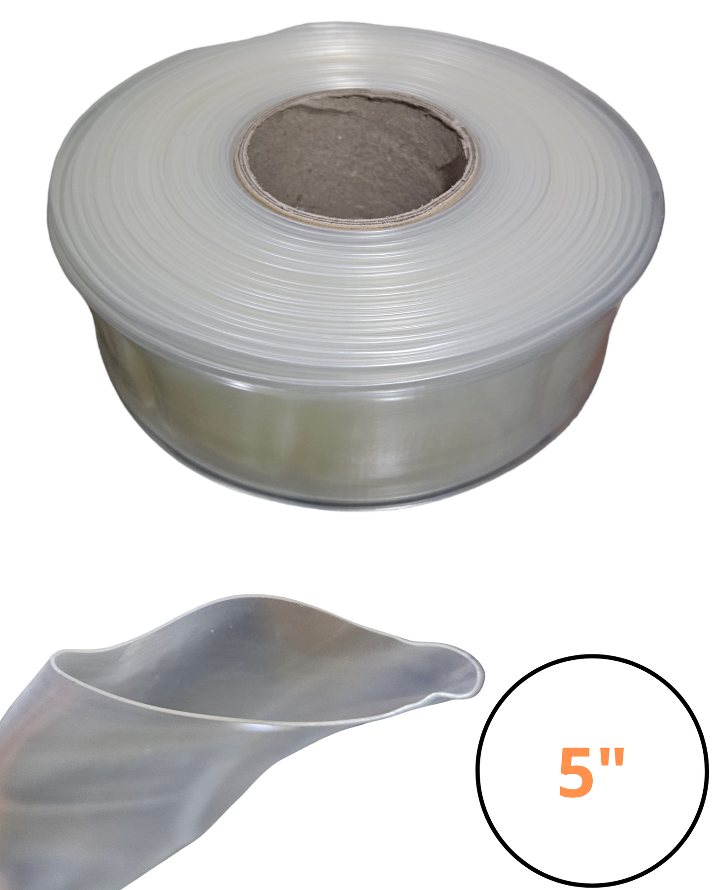 Tubo aislante termo contráctil thermofit 5" transparente | Termo encogido termofit 125mm