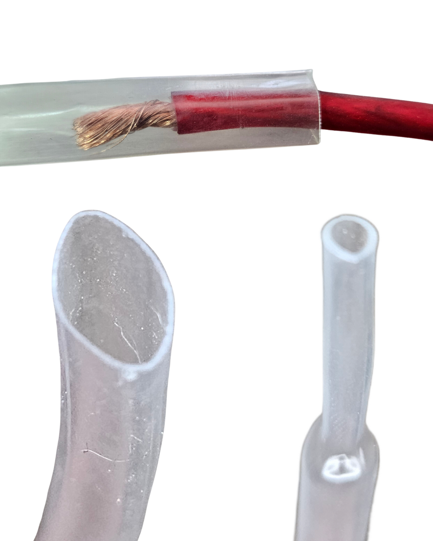 Tubo aislante termocontractil thermofit 3/32" Transparente | Termo encogido Termofit