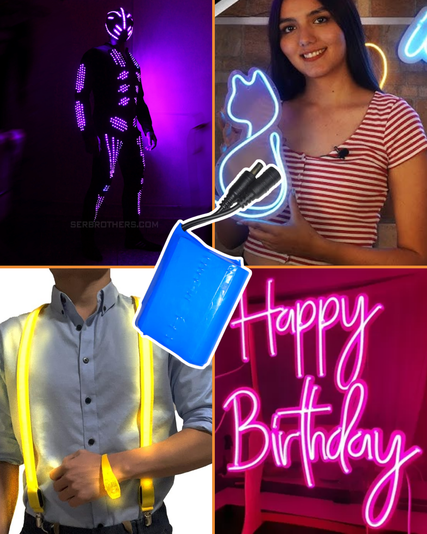 Batería recargable 12V 2A | Paquete de baterías 18650 recargable portátil