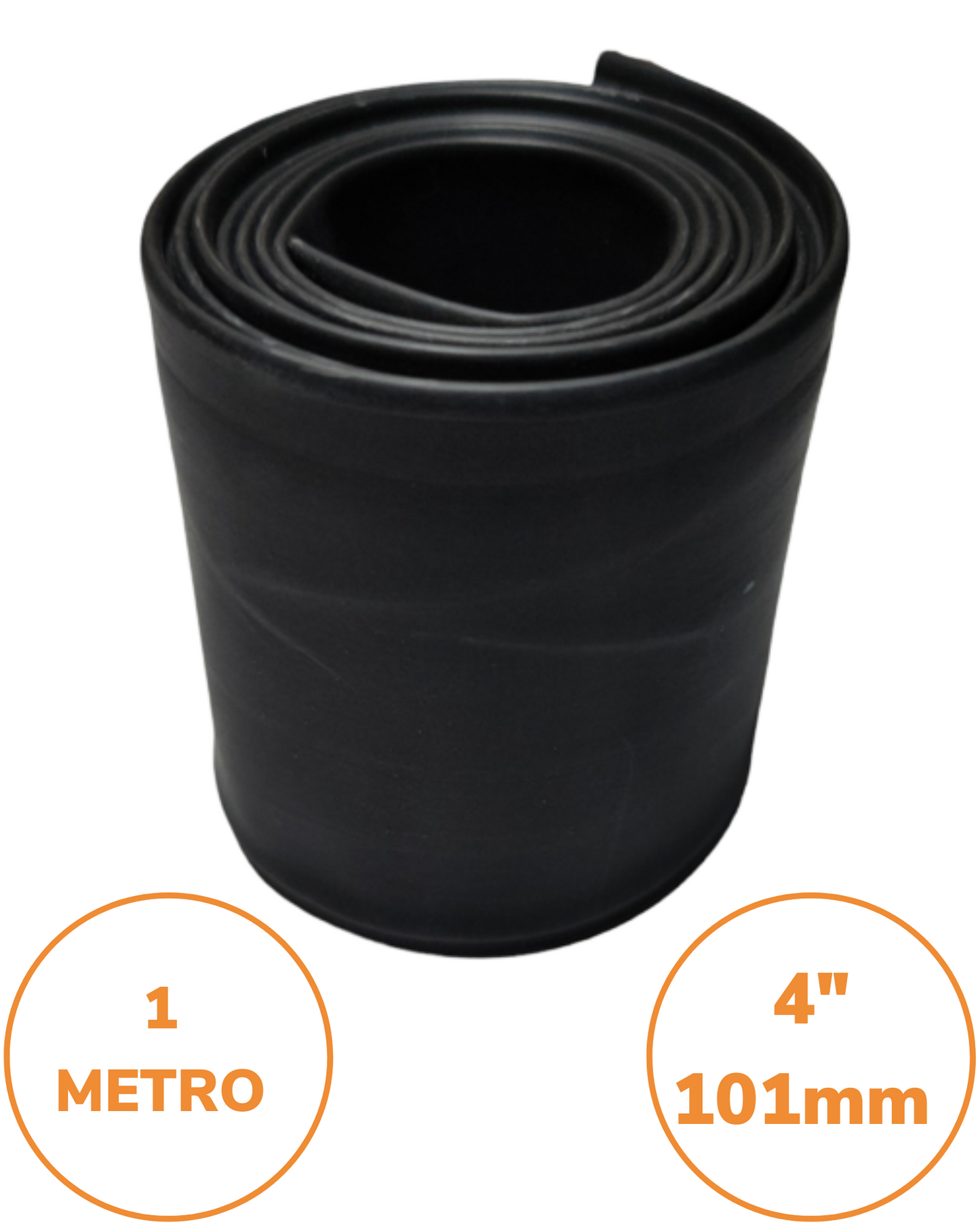 Tubo aislante eléctrico termocontractil 4" negro | Manguera termocontraible diámetro interno 100mm | Aislante eléctrico encogible al calor