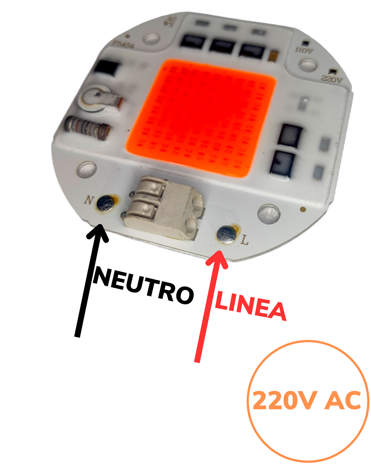 Chip LED de potencia 50W 5454 para Cultivo de plantas | Full spectrum | Espectro completo para invernadero | Próximamente descontinuado