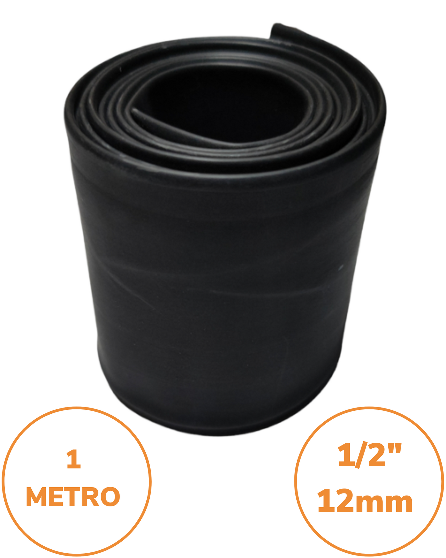 Tubo aislante eléctrico termocontractil 1/2" negro | Manguera termocontraible | Aislante eléctrico encogible al calor