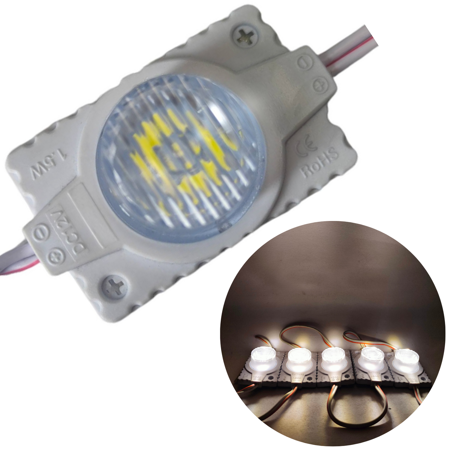Modulo LED 4931 con lupa | Modulo LED tipo lupa | Modulo LED de uso general 12V