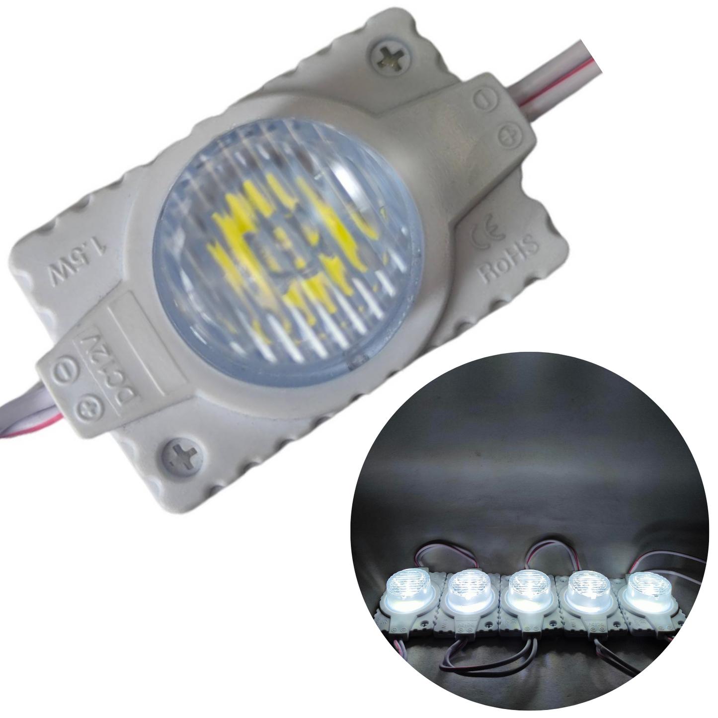Modulo LED 4931 con lupa | Modulo LED tipo lupa | Modulo LED de uso general 12V