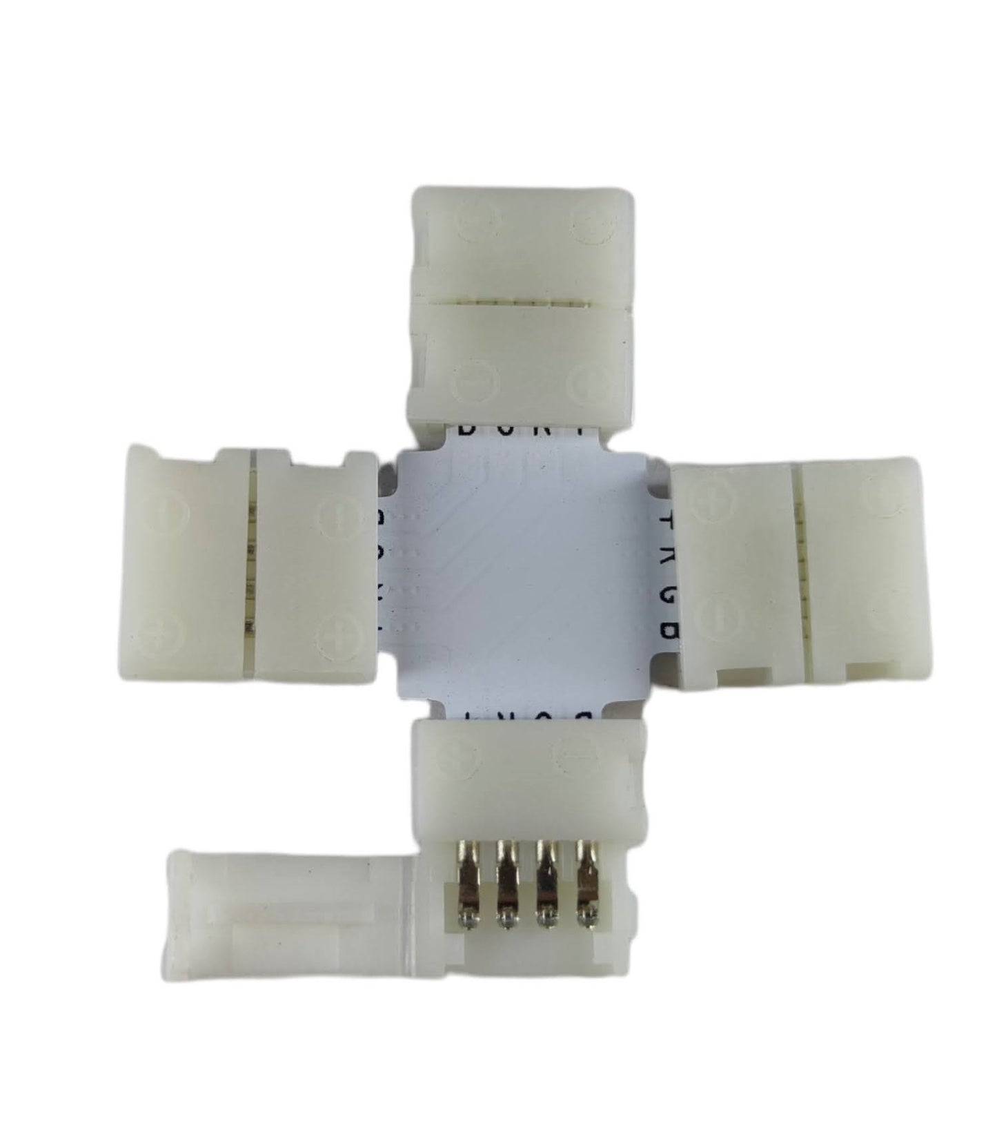 Cople para tira de LED RGB multicolor | Cople tipo X T L | Empalme tira led