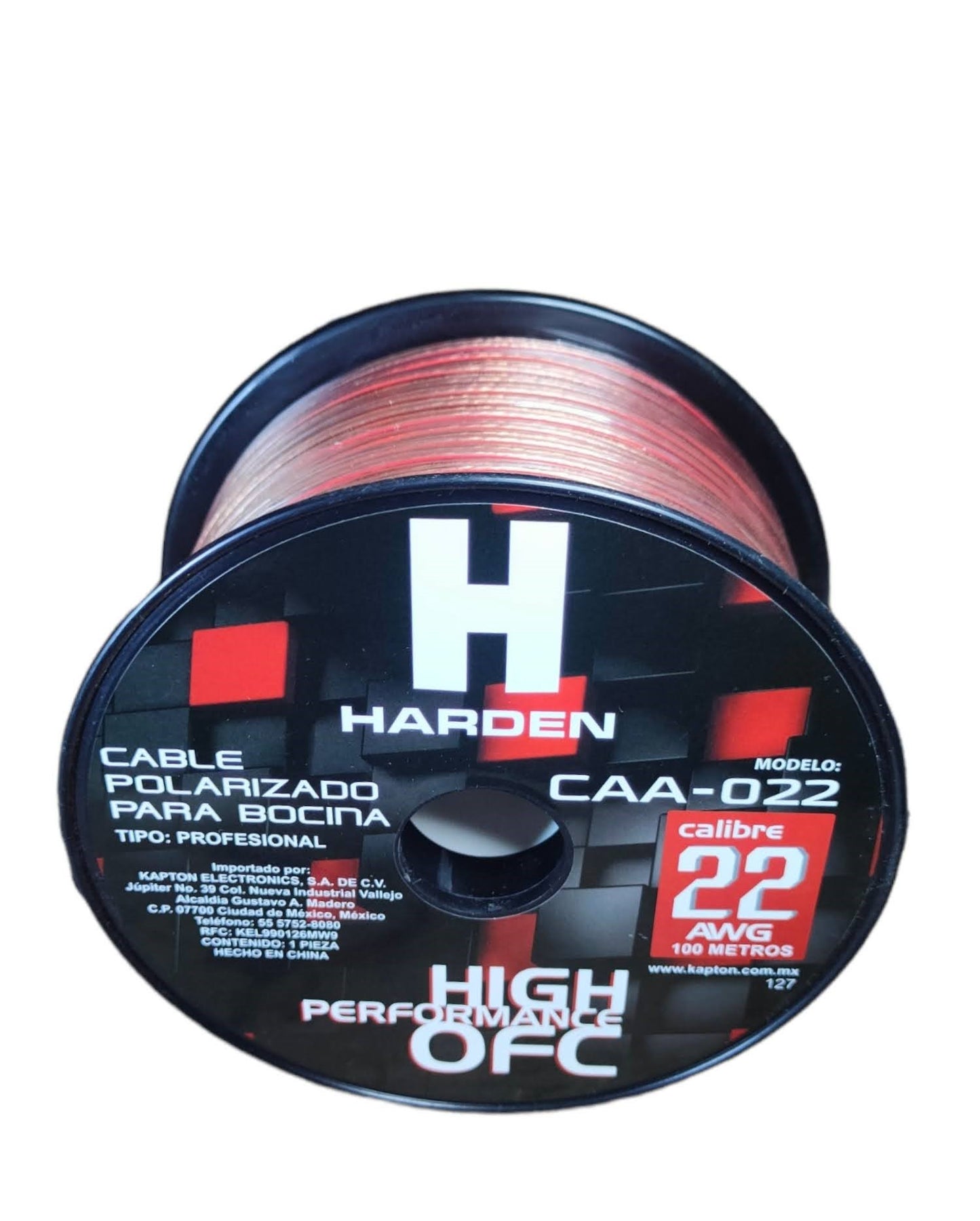 Cable polarizado transparente 2 vias calibre 22AWG | Cable CAA-022 para tira de LED