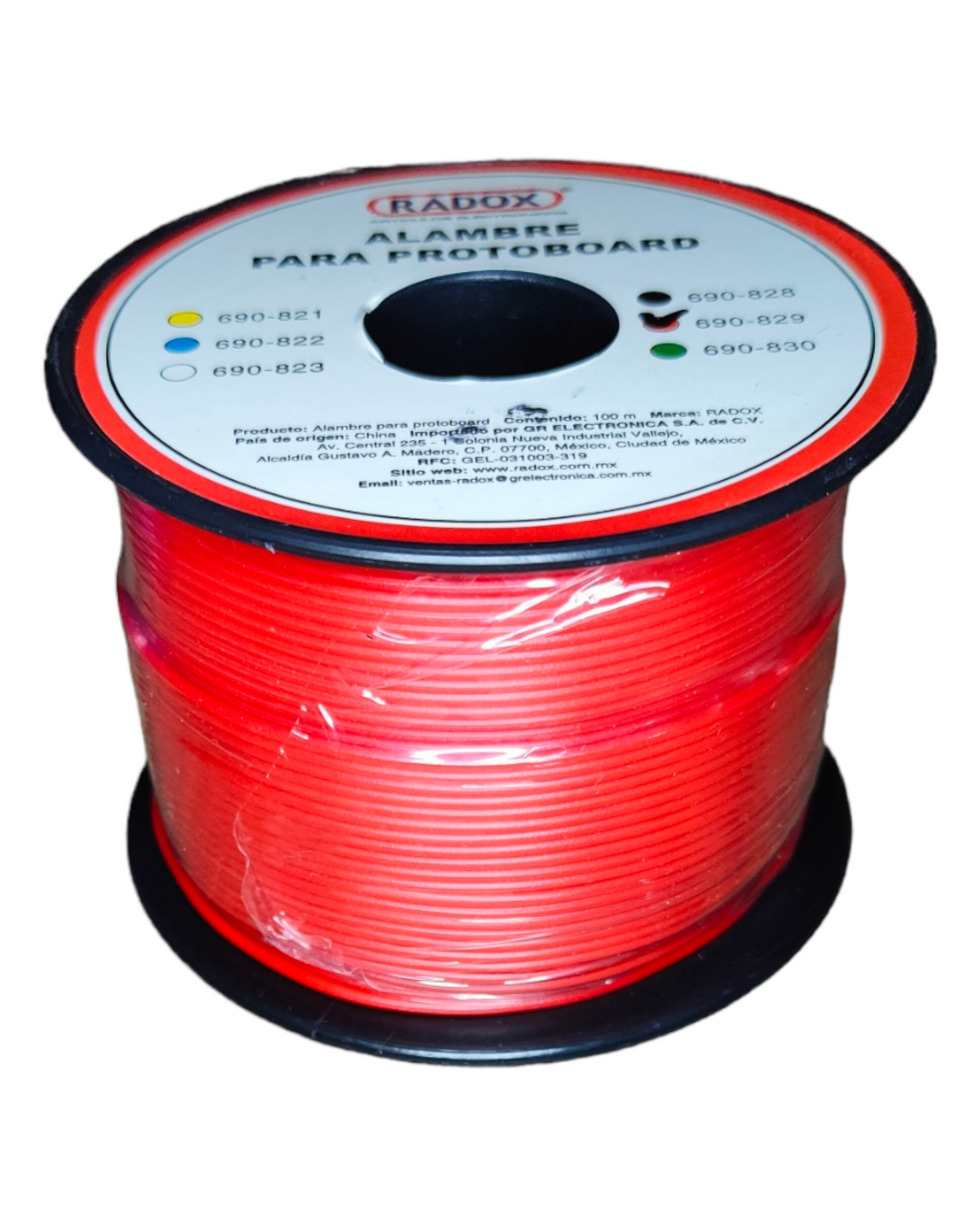 Alambre unipolar calibre 22AWG | Cable de 1 vía para tira de LED y letreros neon LED