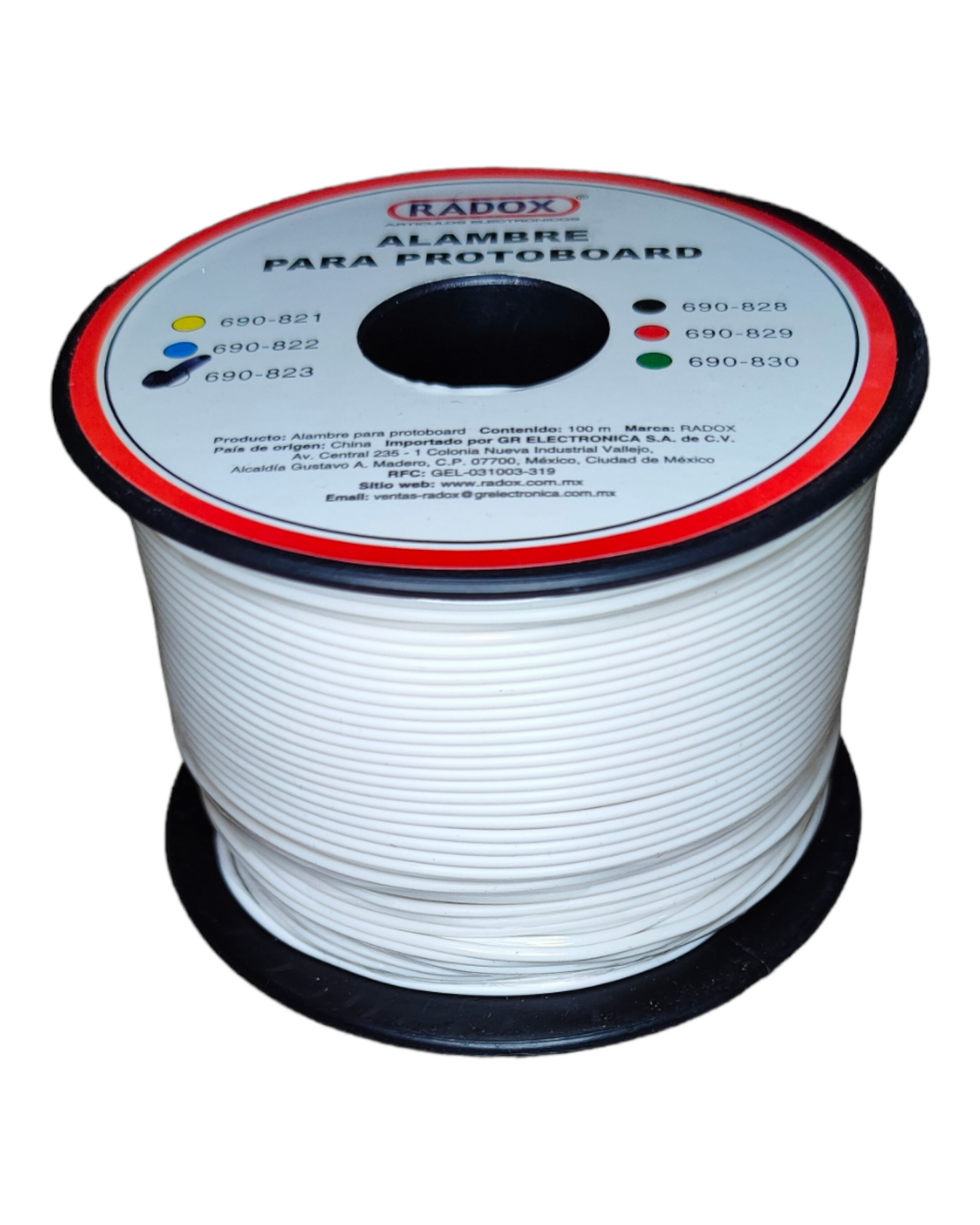 Alambre unipolar calibre 22AWG | Cable de 1 vía para tira de LED y letreros neon LED