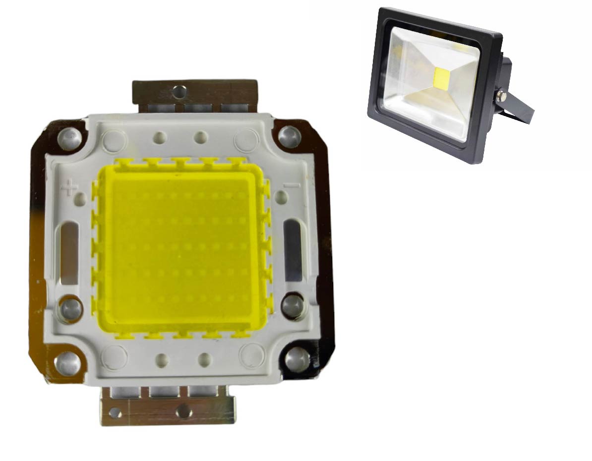 Chip LED de potencia 50w | Pastilla LED 34V DC| Repuesto LED para reflector | Proximamente descontinuado
