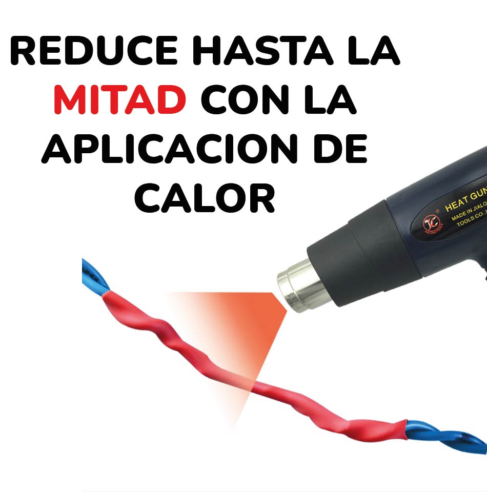 Tubo aislante termocontractil thermofit 1/2" | Termo encogido termofit