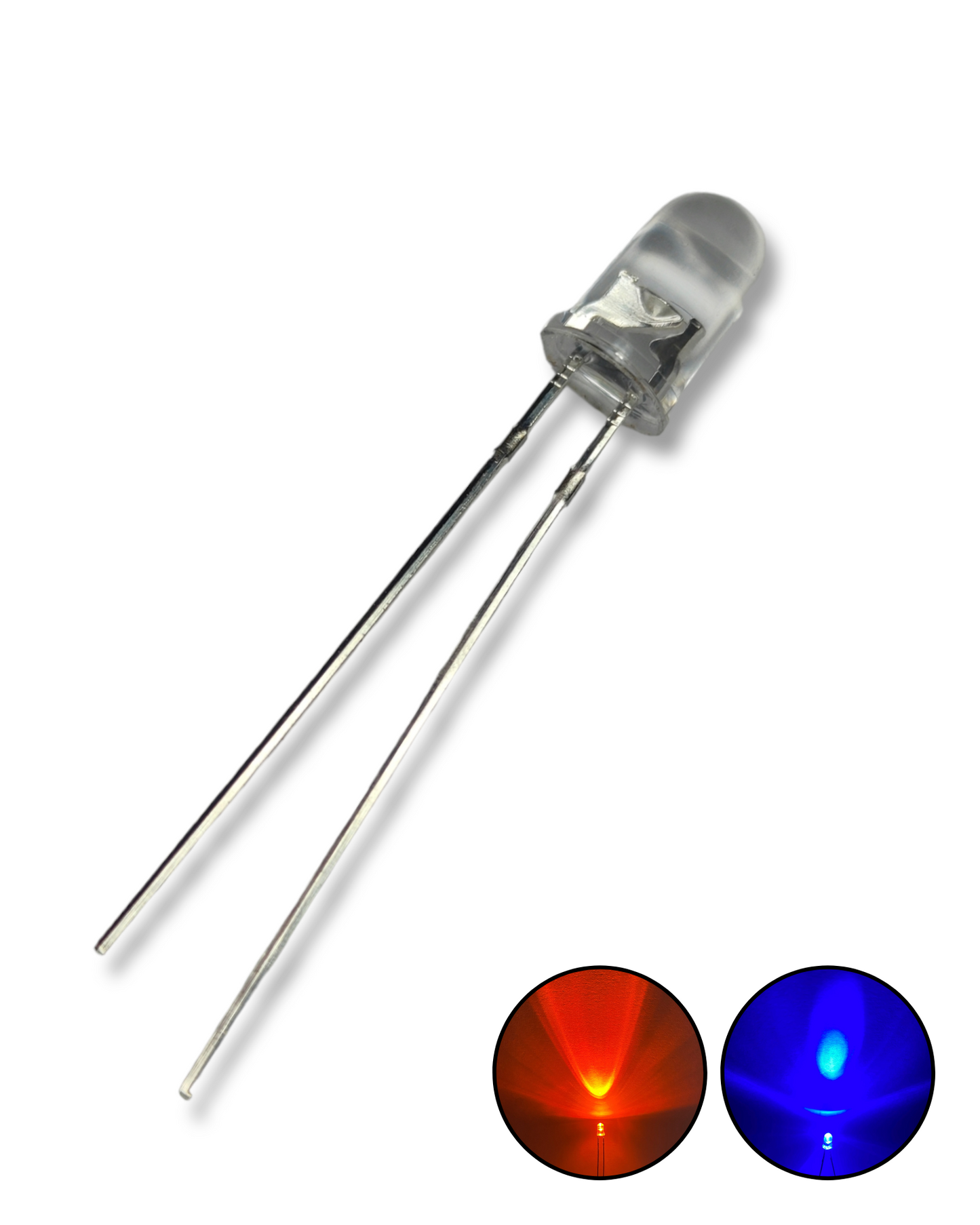 Diodo LED 5mm intermitente bicolor | Intermitente Rojo-Verde | Intermitente Rojo-Azul