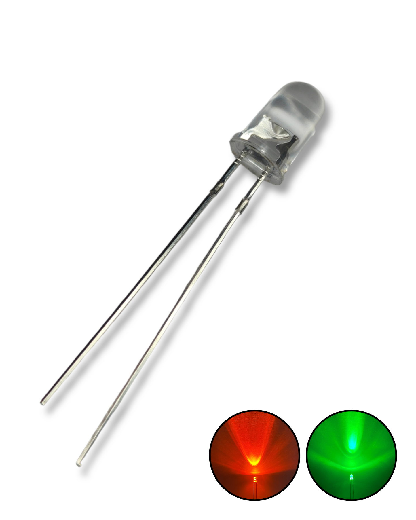 Diodo LED 5mm intermitente bicolor | Intermitente Rojo-Verde | Intermitente Rojo-Azul