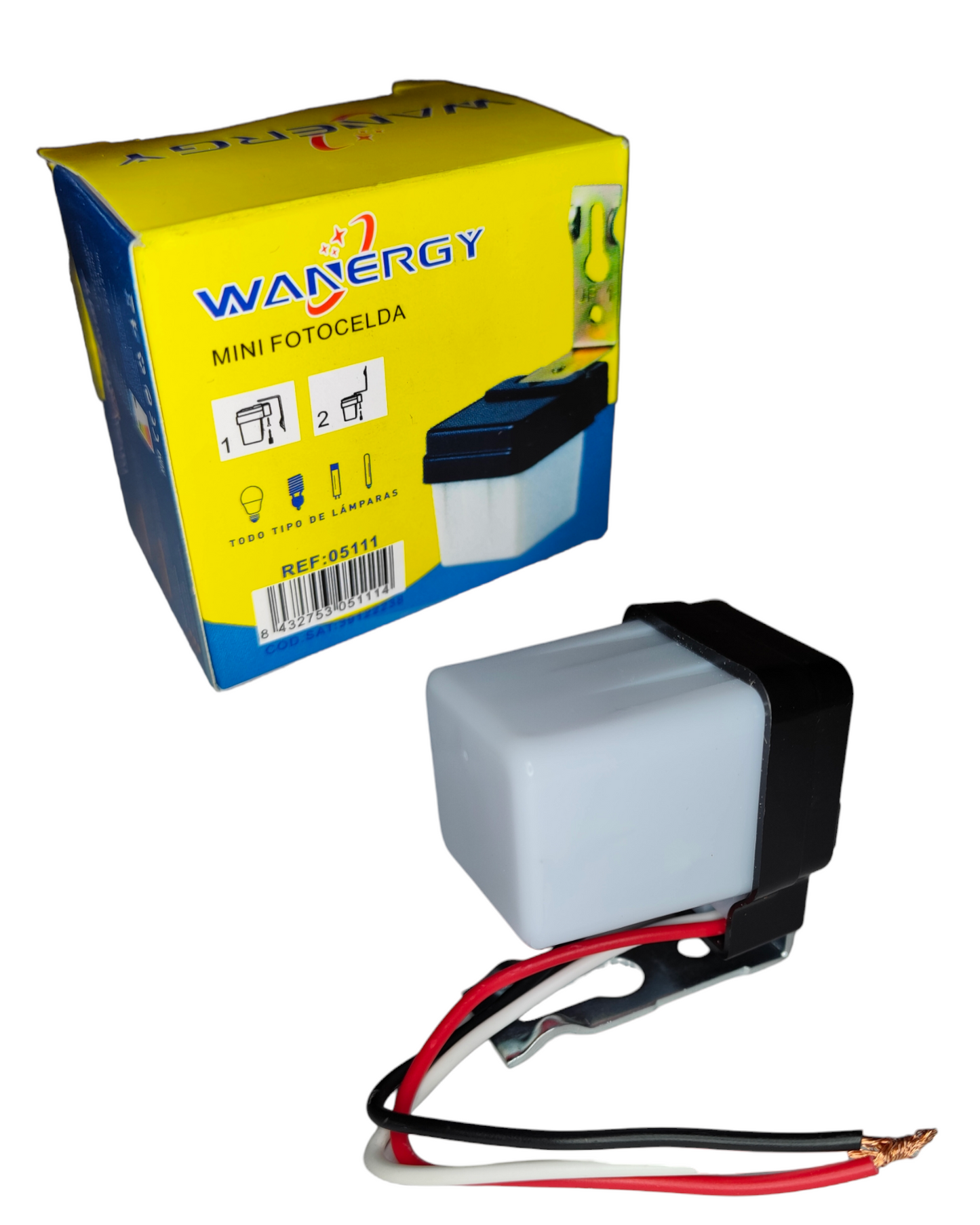Mini fotocelda para tiras de LED | Sensor fotocelda para iluminación LED
