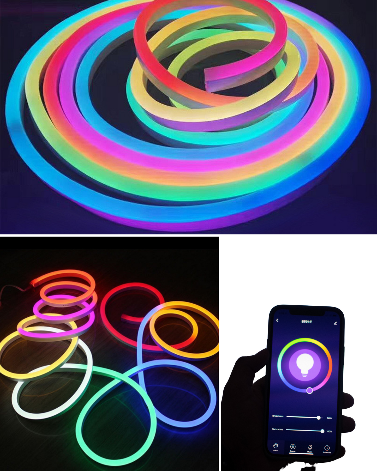 Manguera LED Neonflex RGB magica | Tira 5 metros RGB diferentes cambios de colores