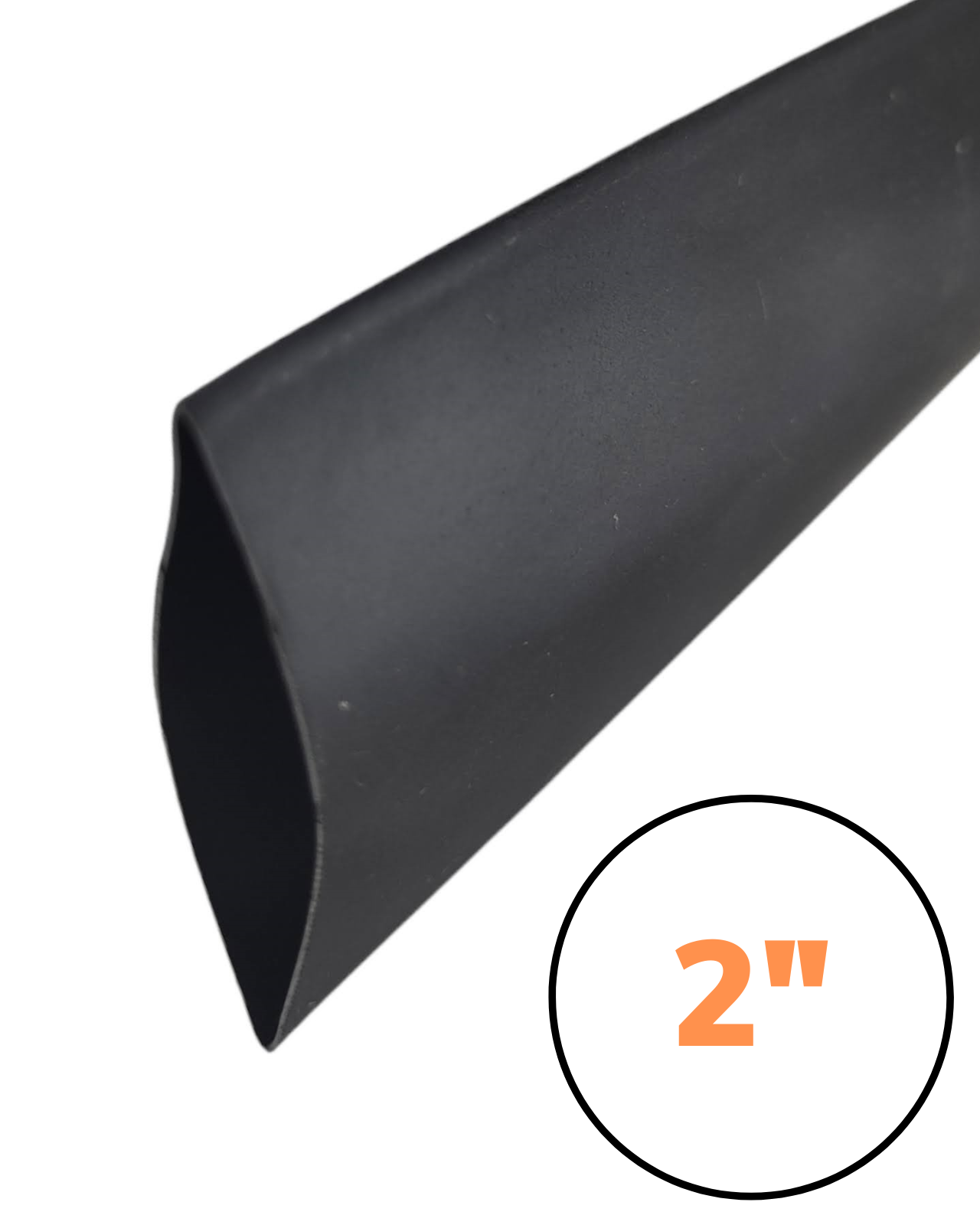 Tubo aislante eléctrico termocontractil 2" negro | Manguera termocontraible diámetro interno 50mm | Aislante eléctrico encogible al calor