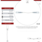 Conector con cable para Manguera LED 7mm | Cople empalme con cable para Manguera LED Neonflex