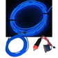 Hilo neón 3 metros 12V para coche | Hilo luminoso tipo neón decorativo | Próximamente descontinuado