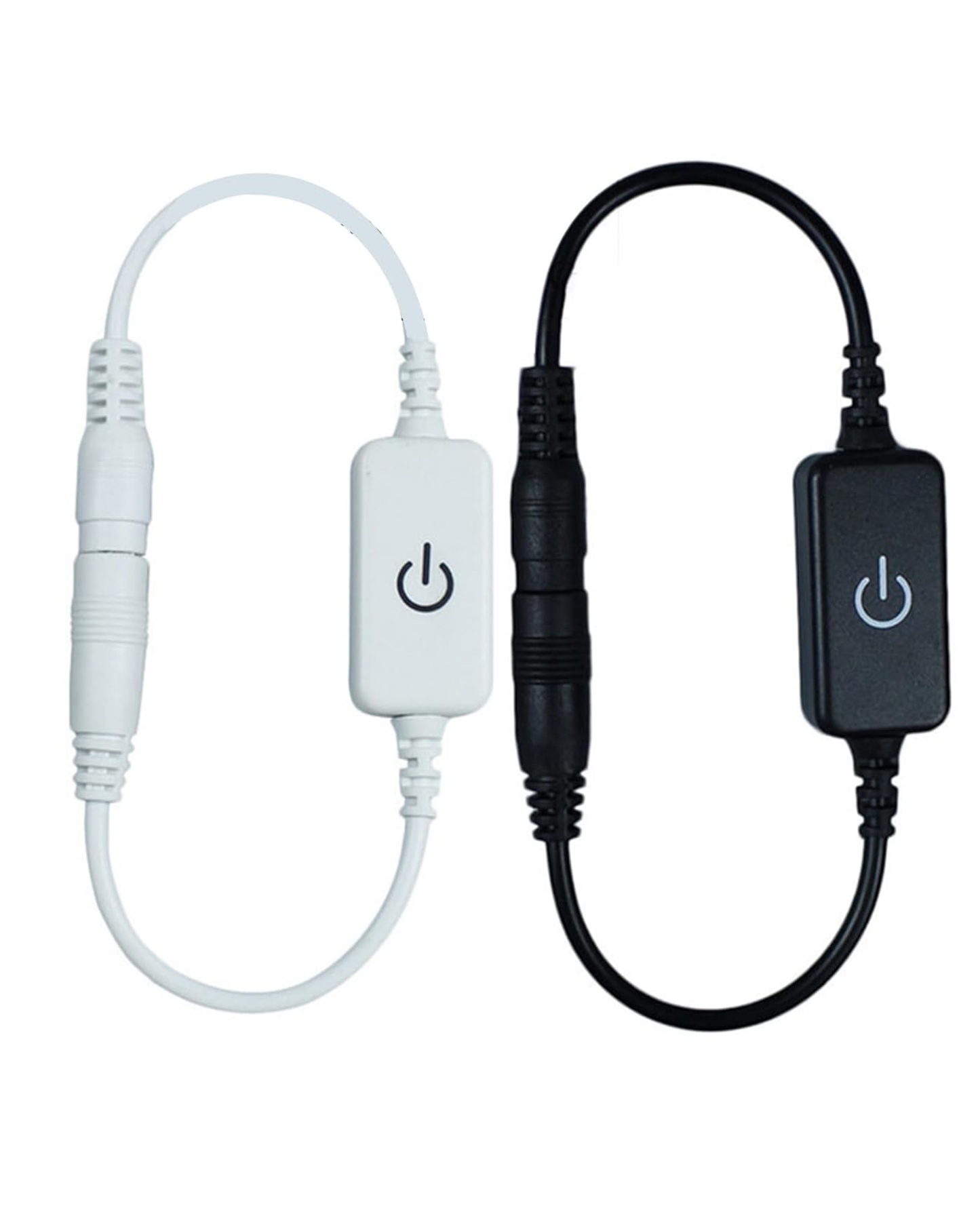 Switch touch para tira LED | Apagador botón en línea para letreros led | Conector 2.1mm | Dimmer regulador de luz